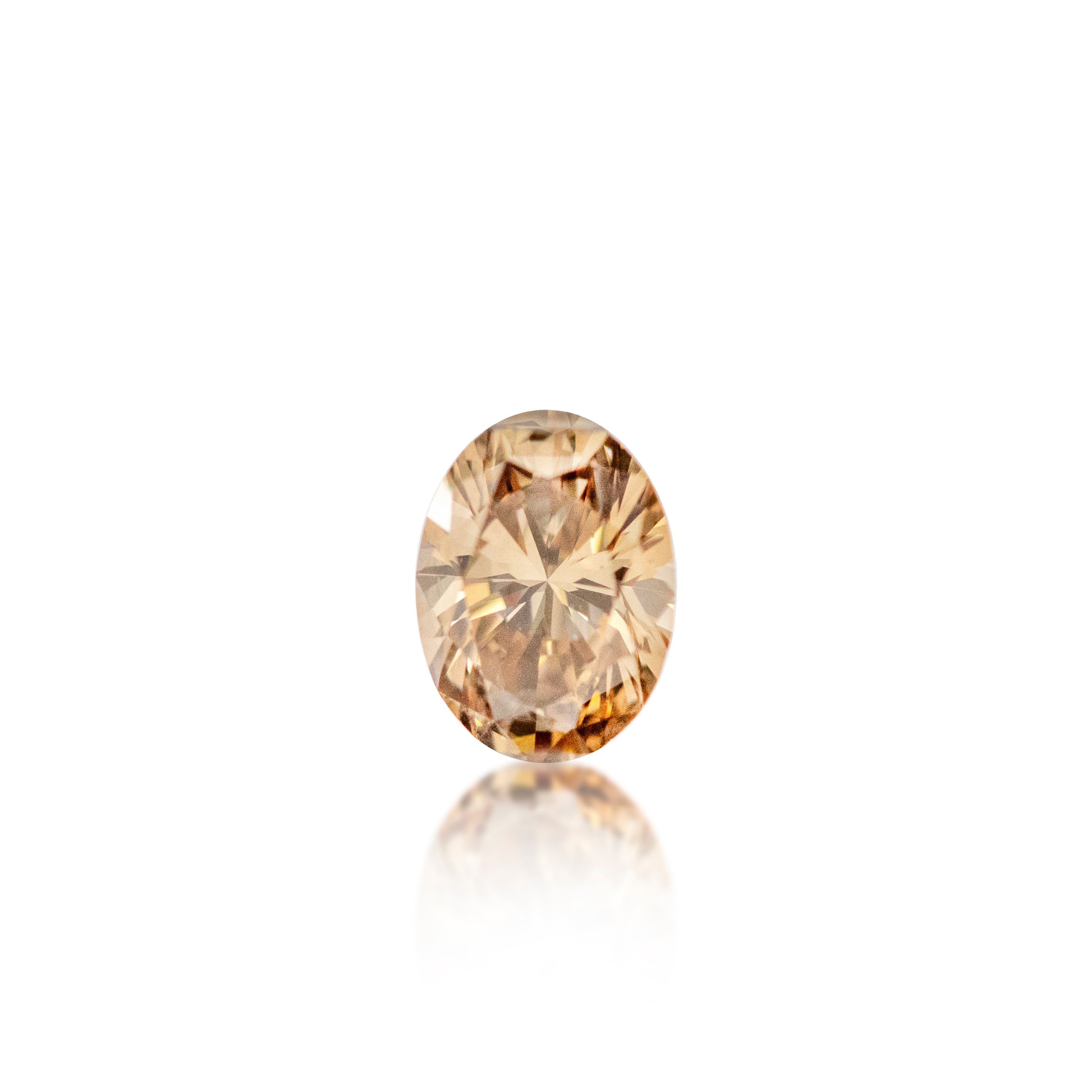 0.52ct Argyle Champagne Oval Cut C5