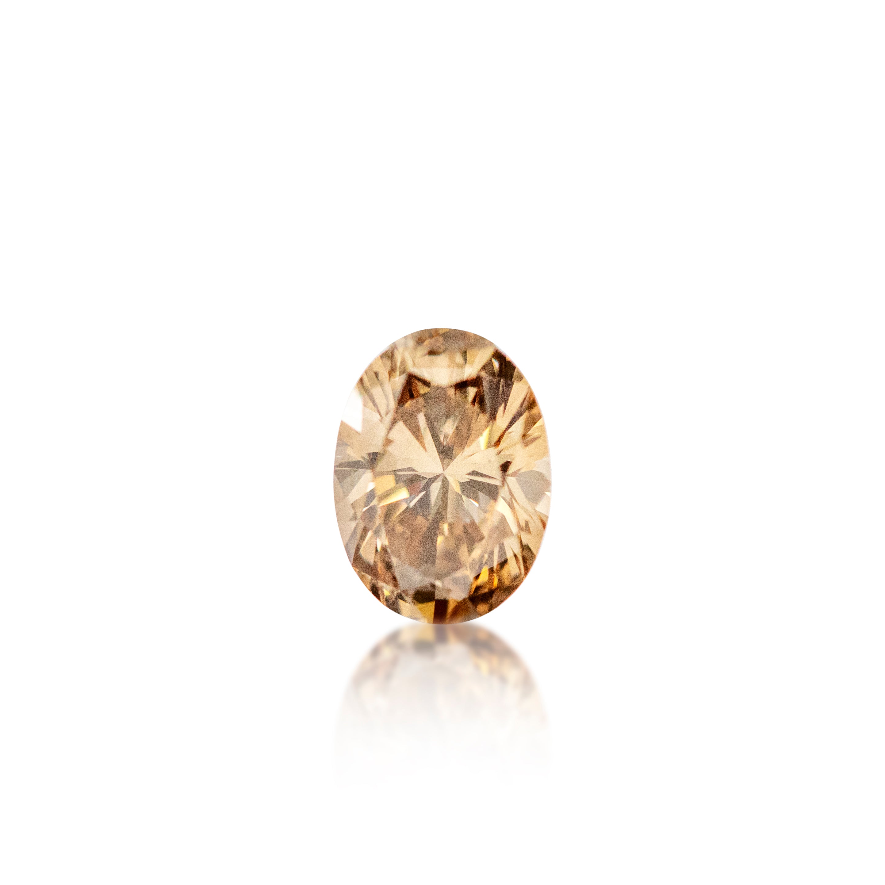 0.53ct Argyle Champagne Oval Cut C5