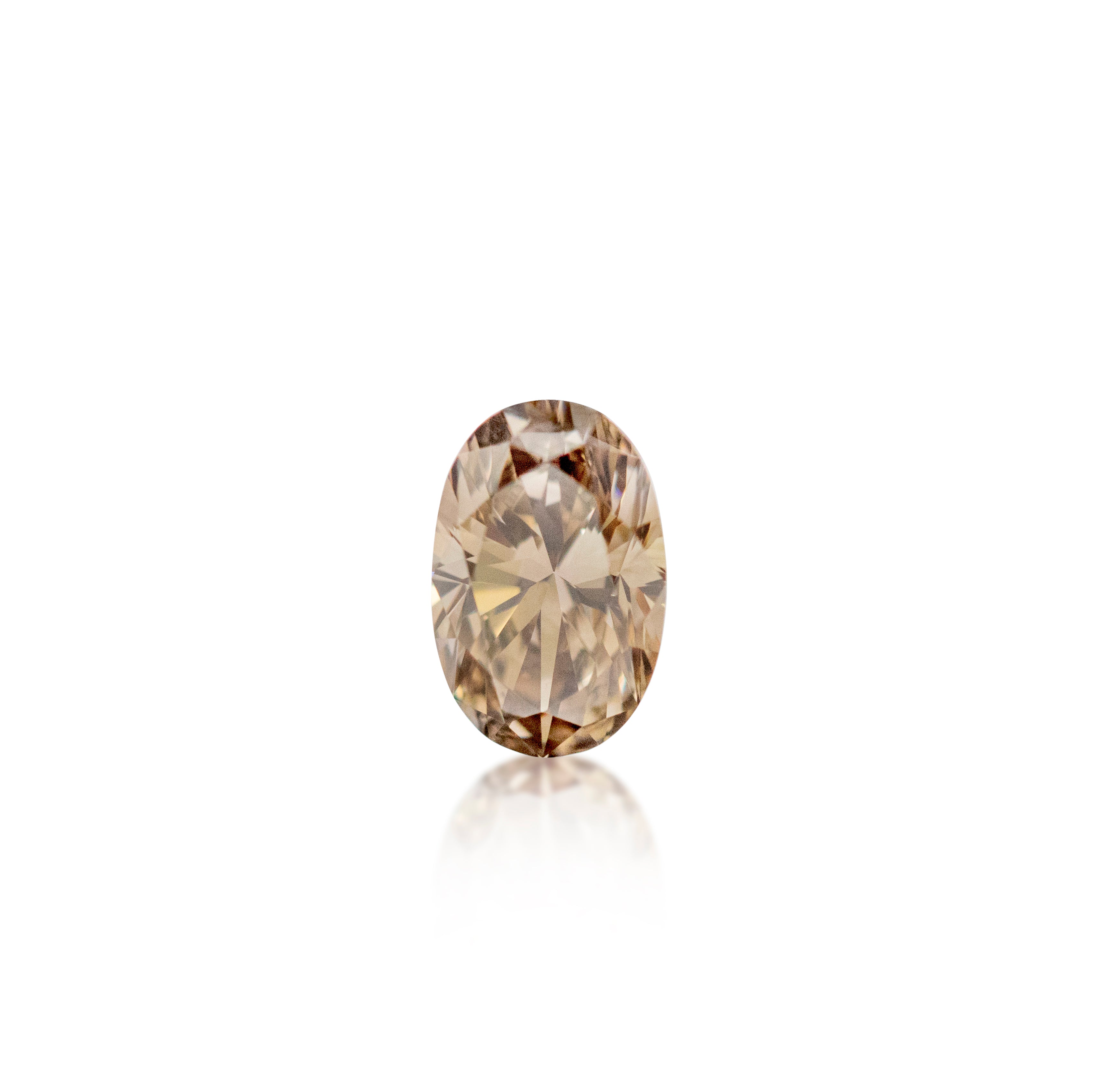 0.53ct Argyle Champagne Oval Cut C5