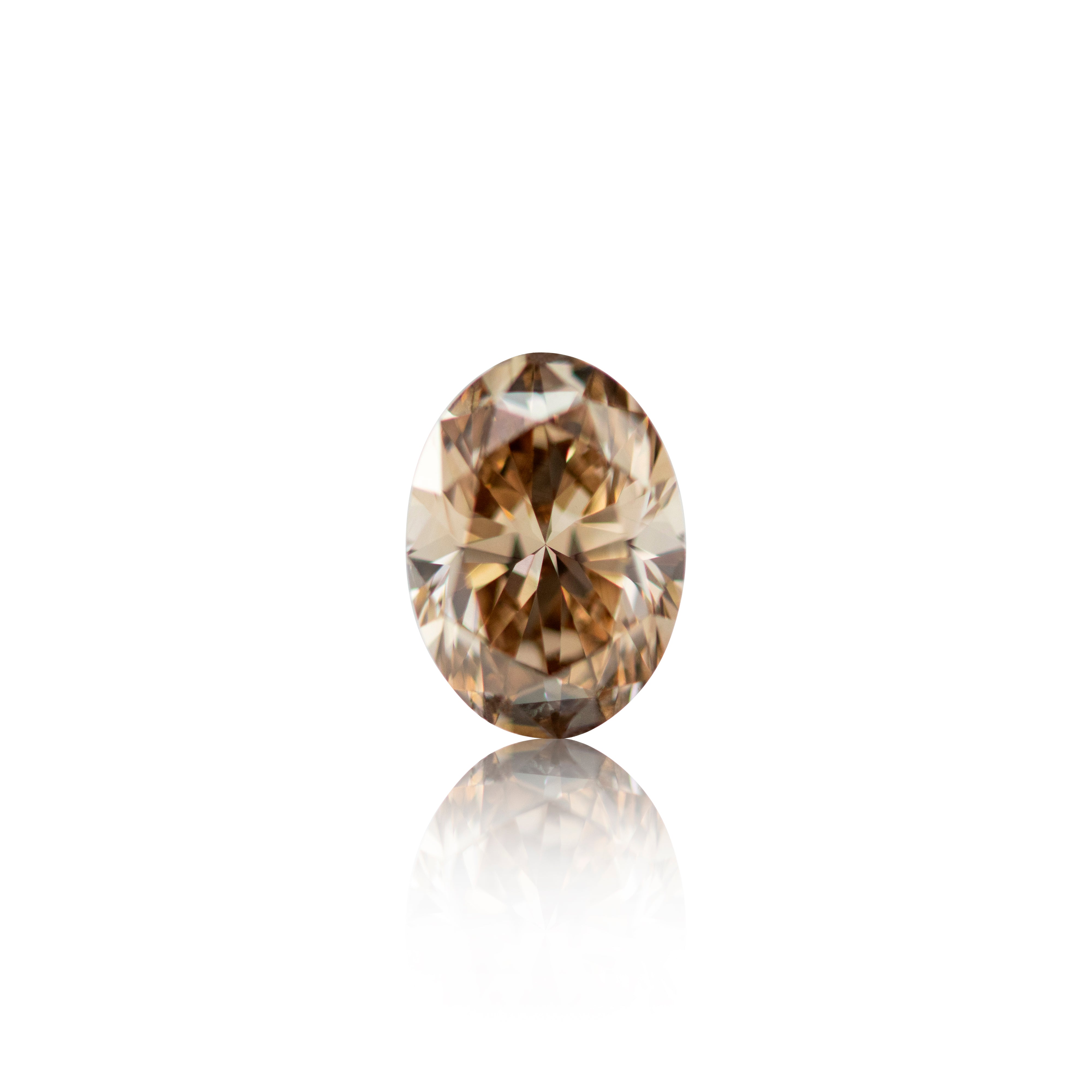 0.95ct Argyle Champagne Oval Cut C3
