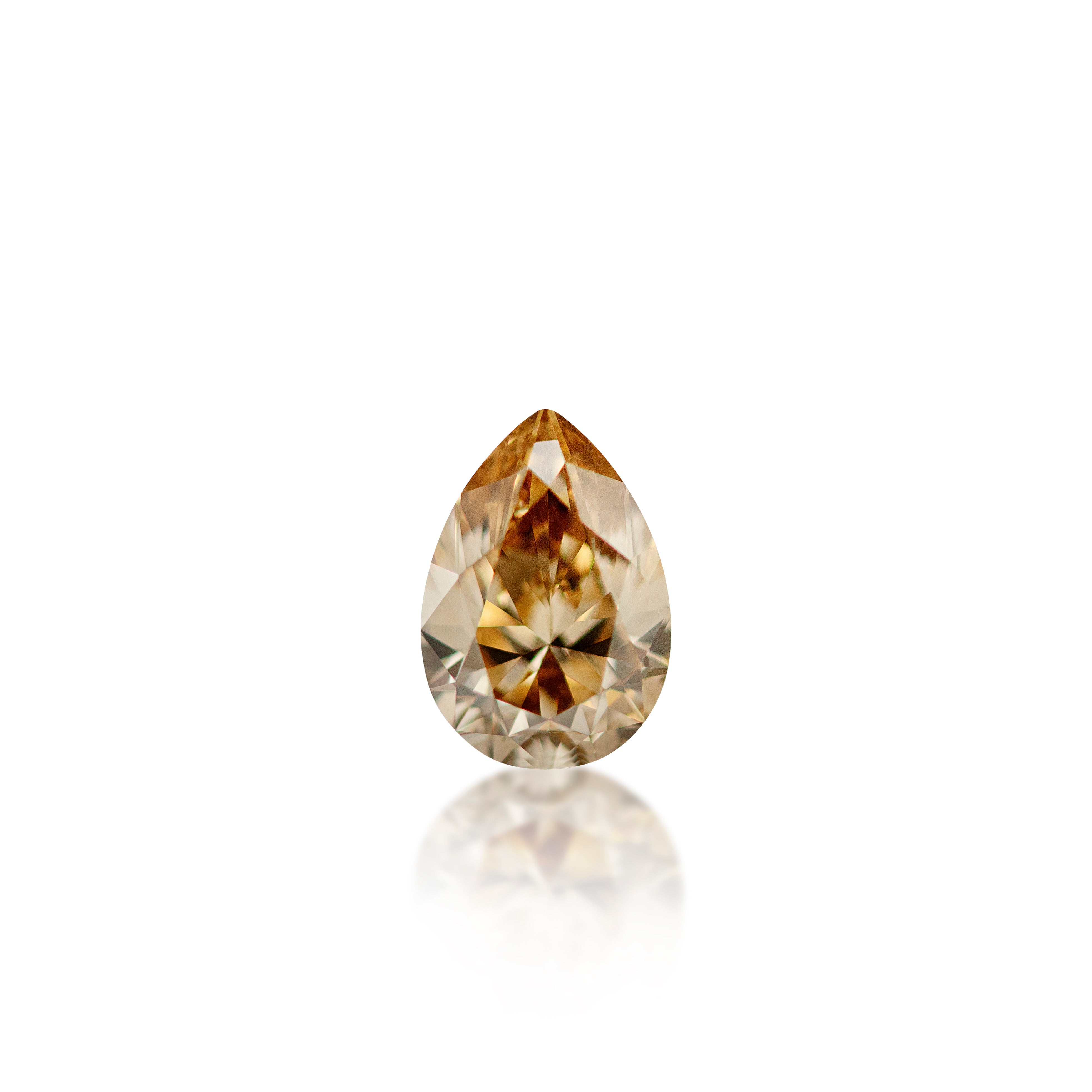 0.61ct Argyle Champagne Pear Cut C4