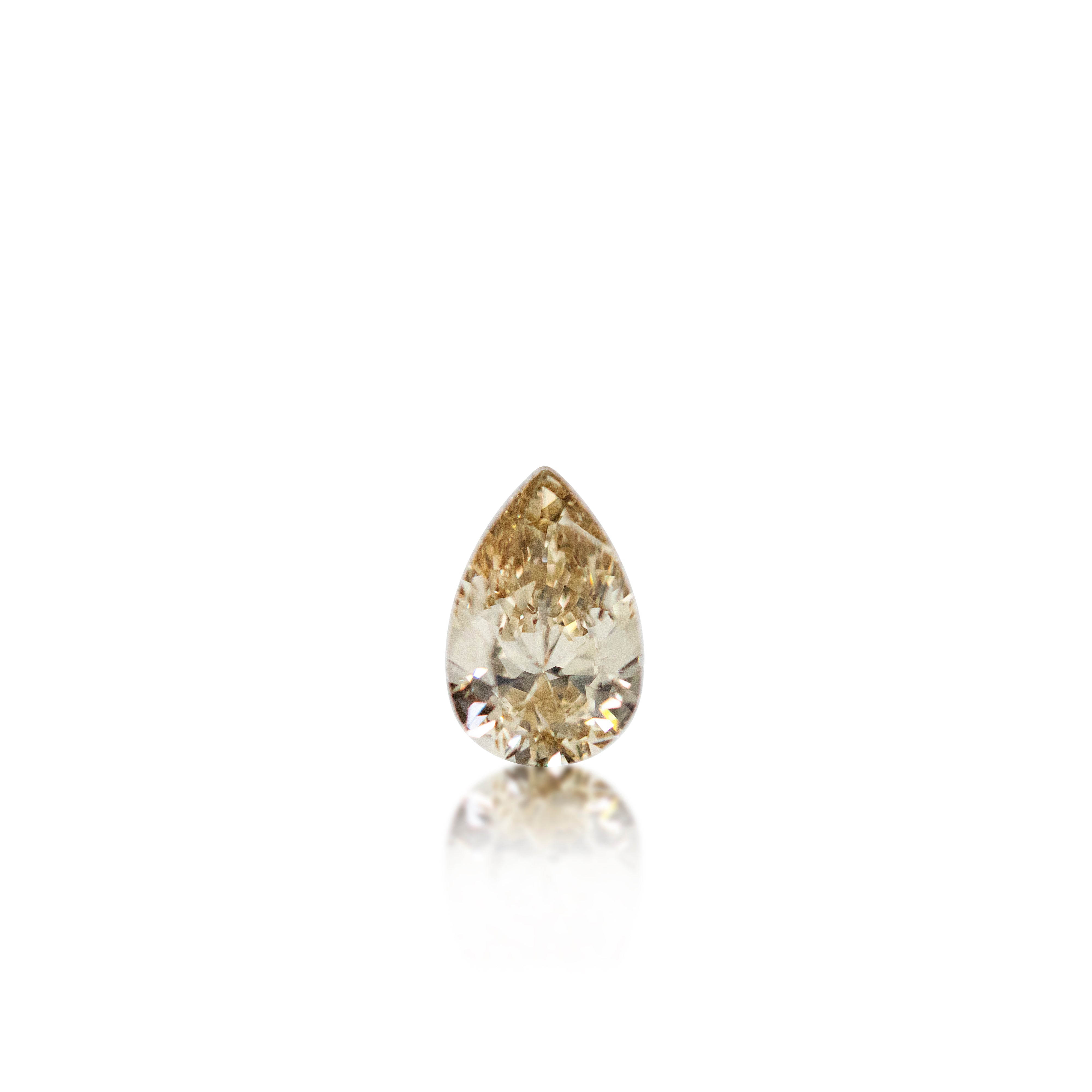 0.71 ct Argyle Champagne Pear Cut C2
