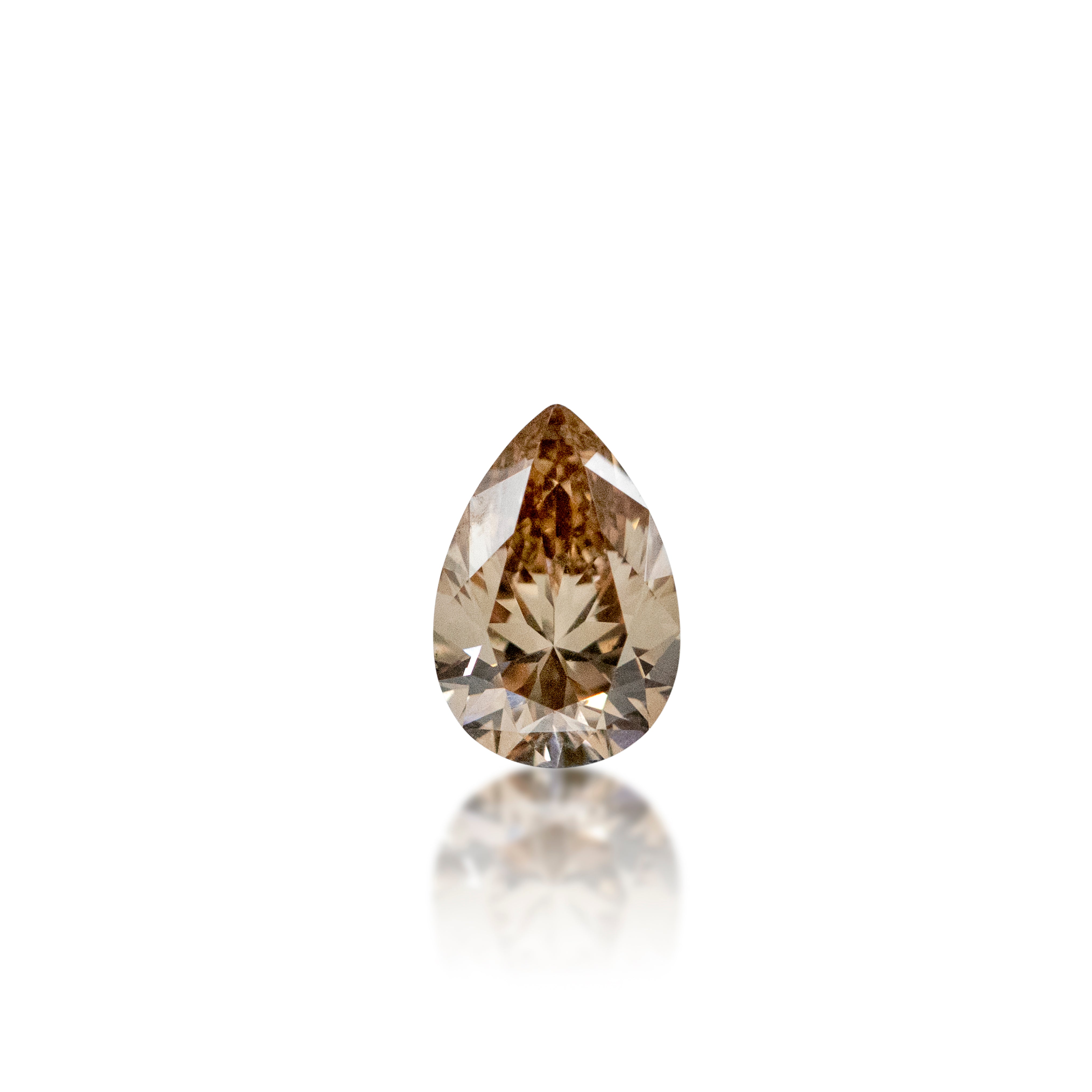 Argyle Australian Champagne Diamond — 0.71 ct Pear | C5 Med Champagne