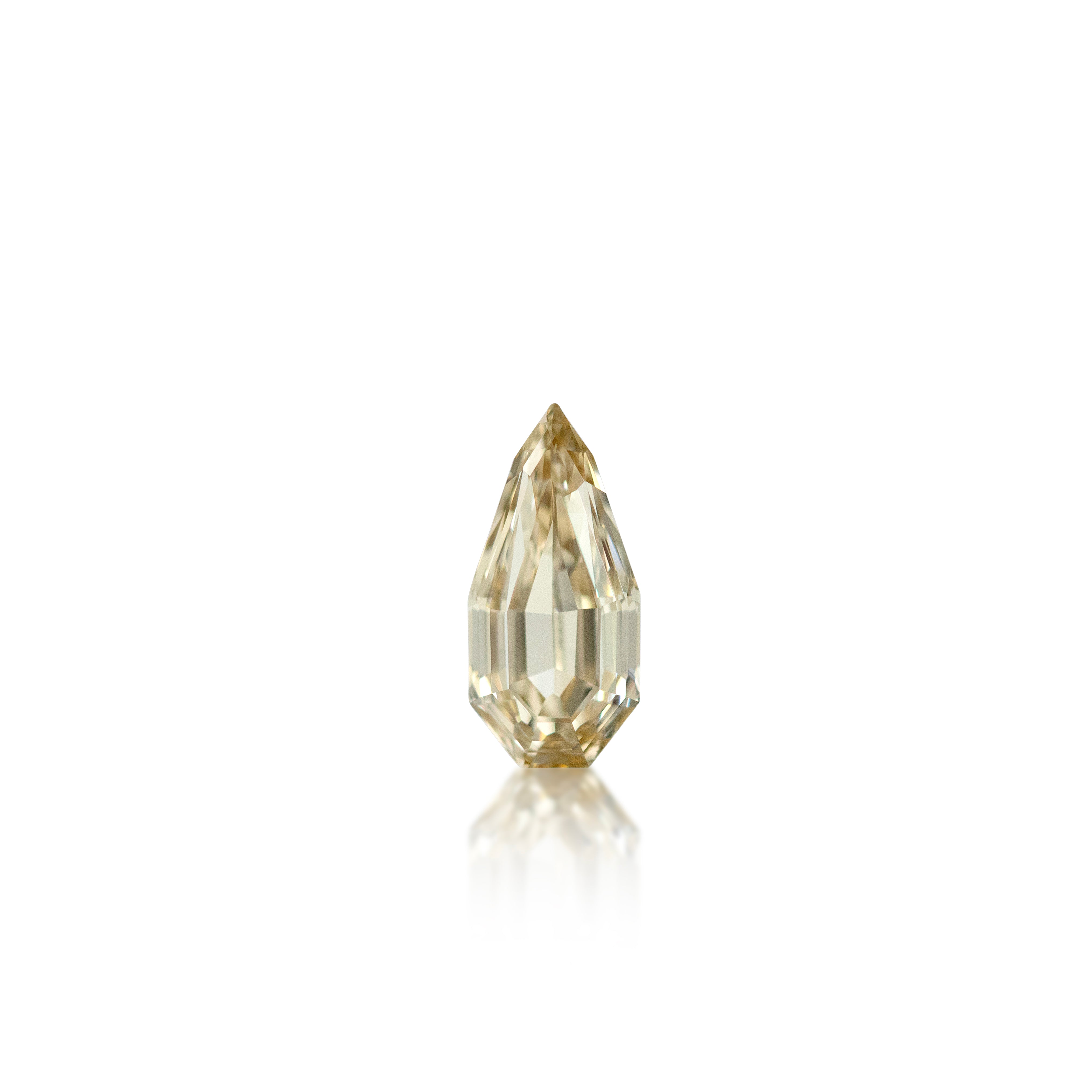 0.78 ct Argyle Champagne Step Pear Cut C2