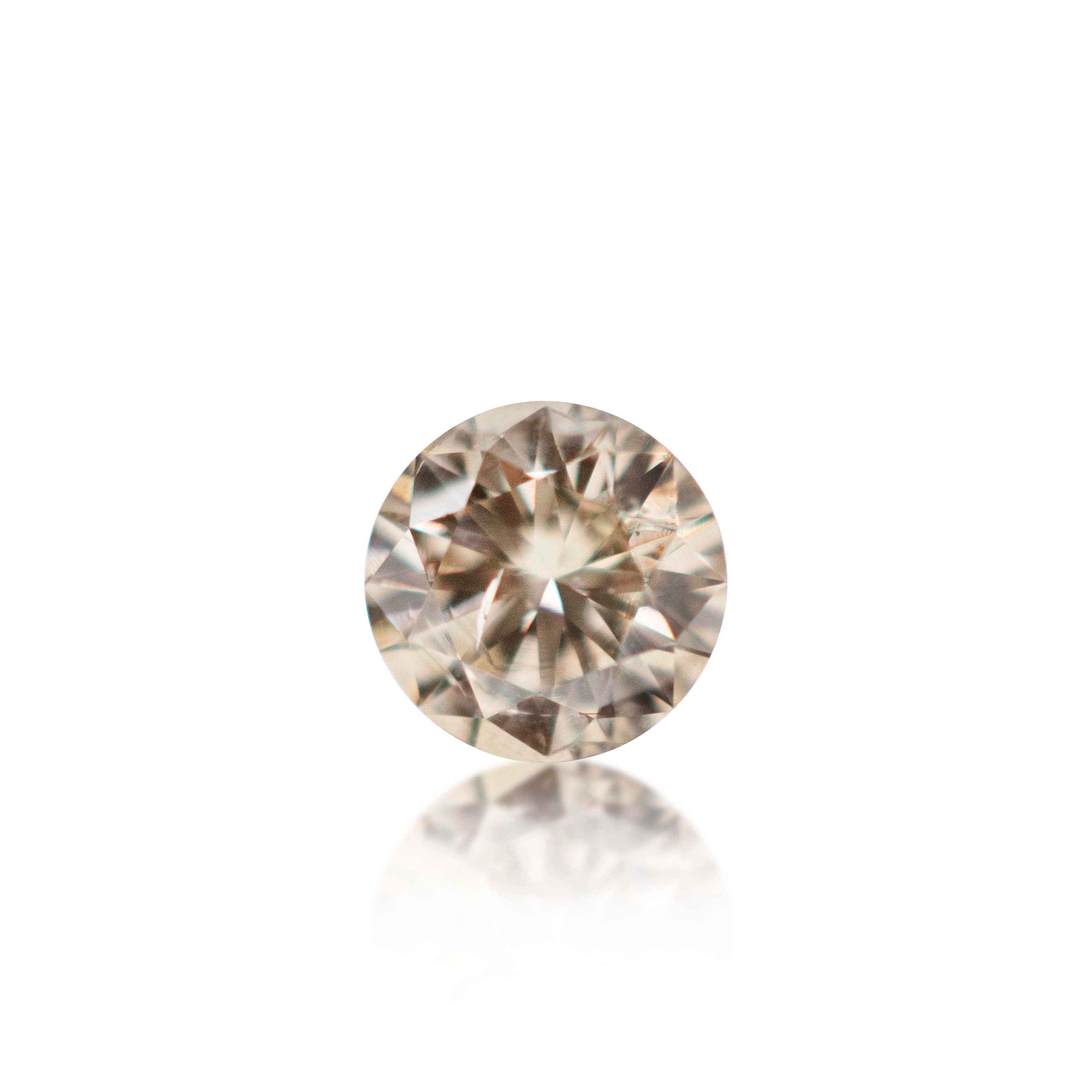 0.19ct Argyle Champagne Round Brilliant Cut Cut C3