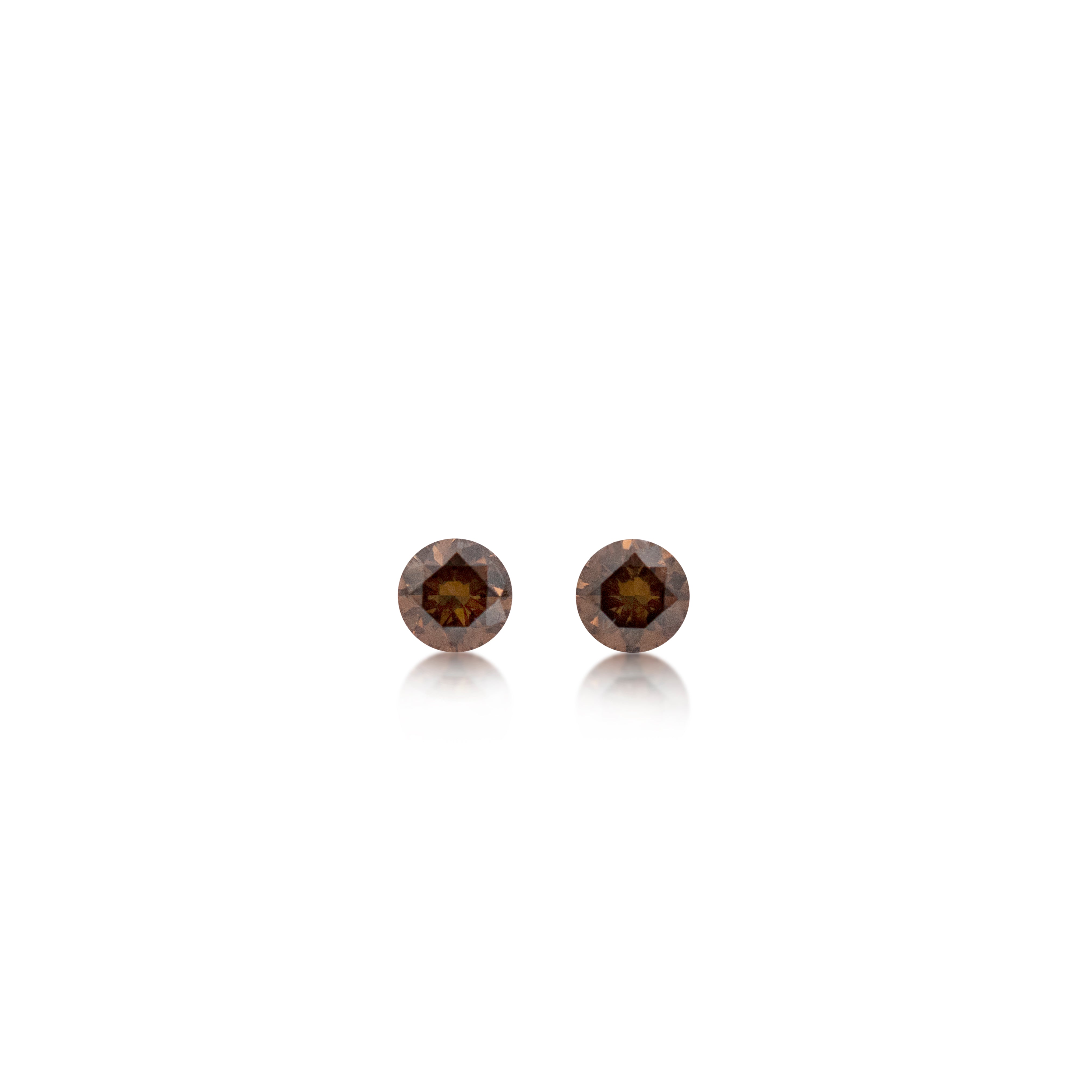2 = 0.23 cts Argyle Champagne C7 Round Brilliant Cut