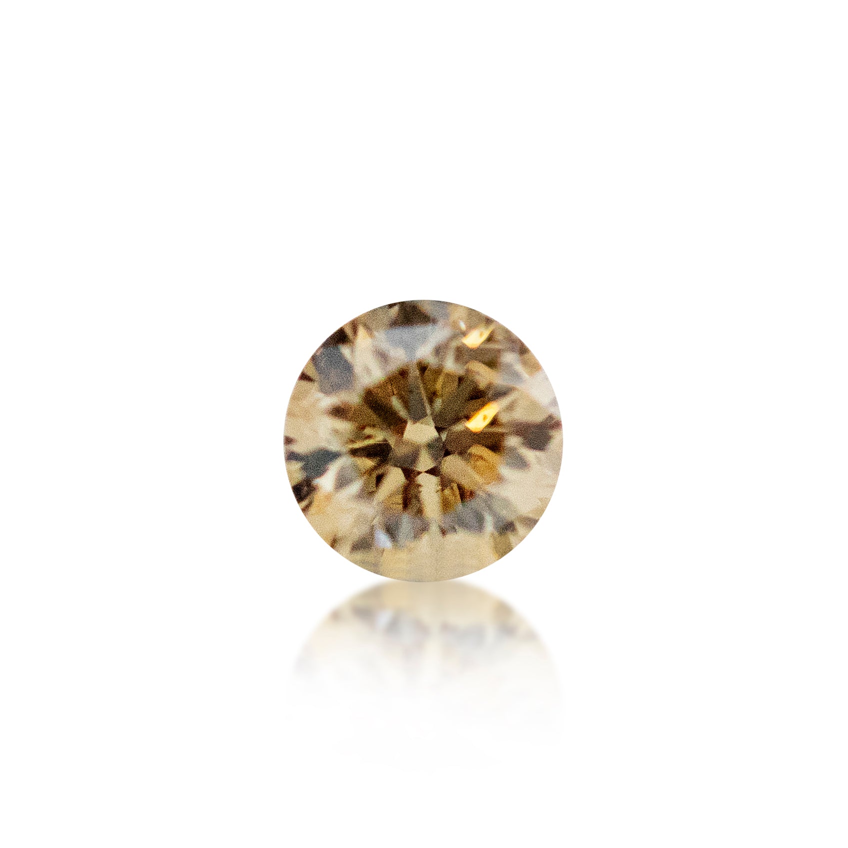 0.51ct Argyle Champagne round Brilliant Cut C2
