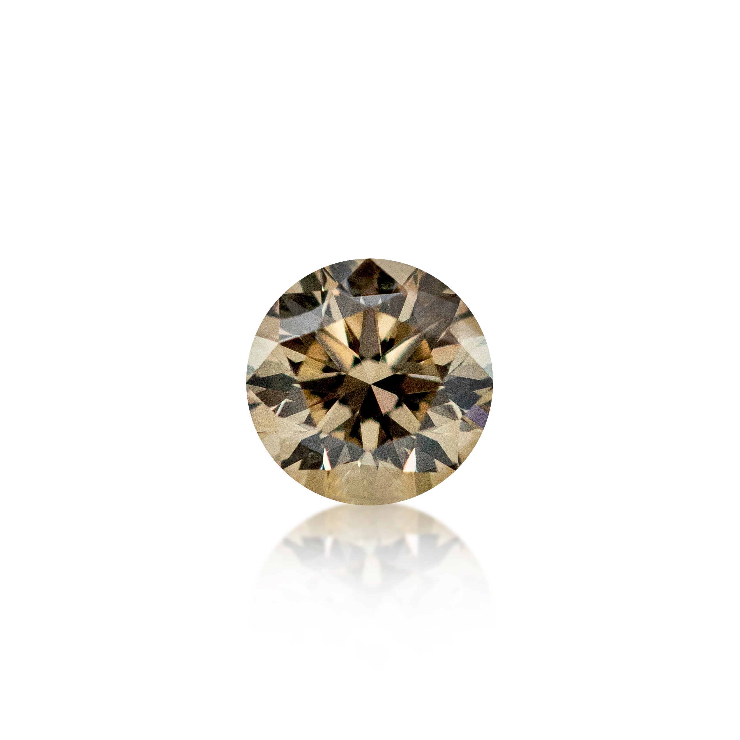 0.58ct Argyle Champagne Round Brilliant Cut C2