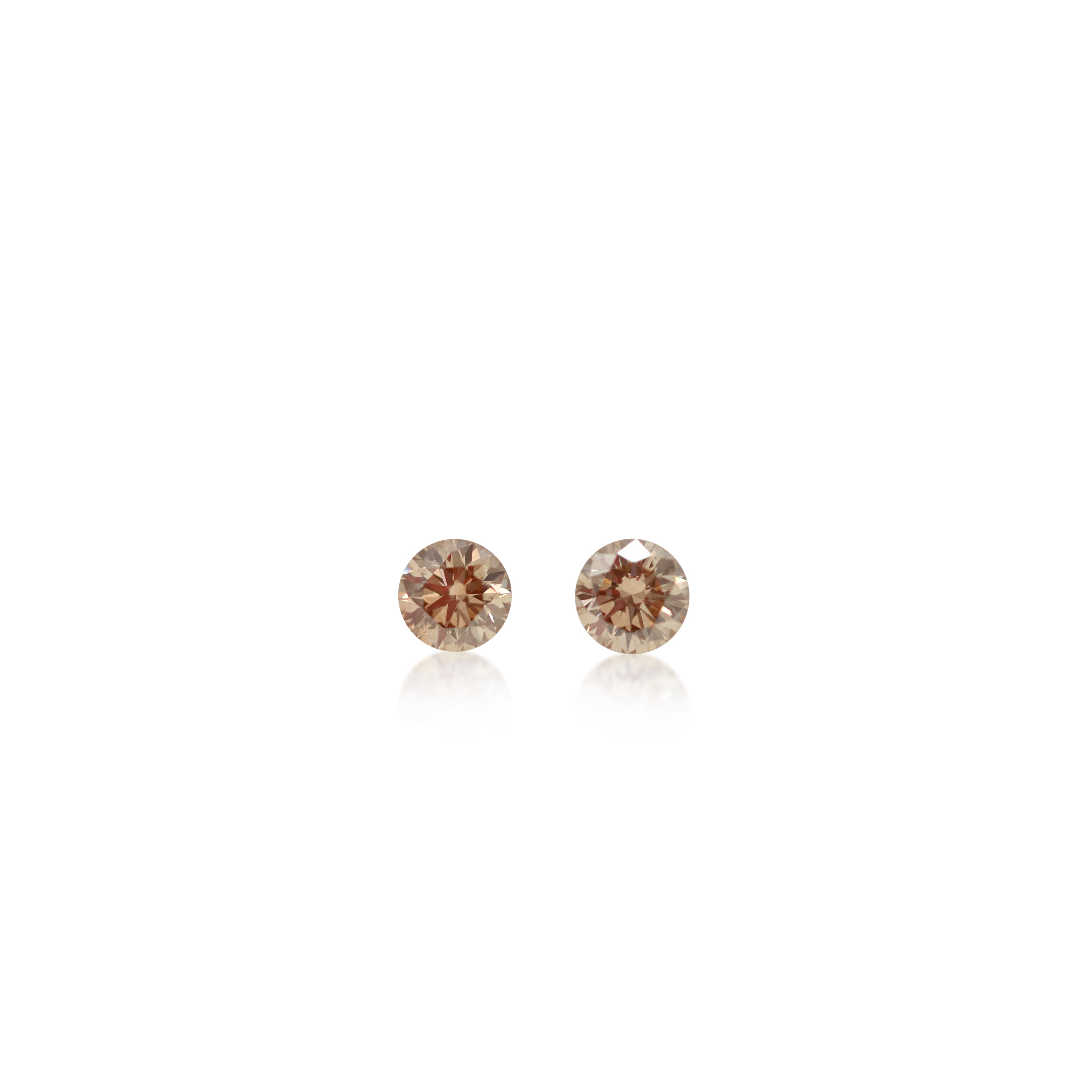 2 = 0.60 cts Argyle Champagne C2 Round Brilliant Cut