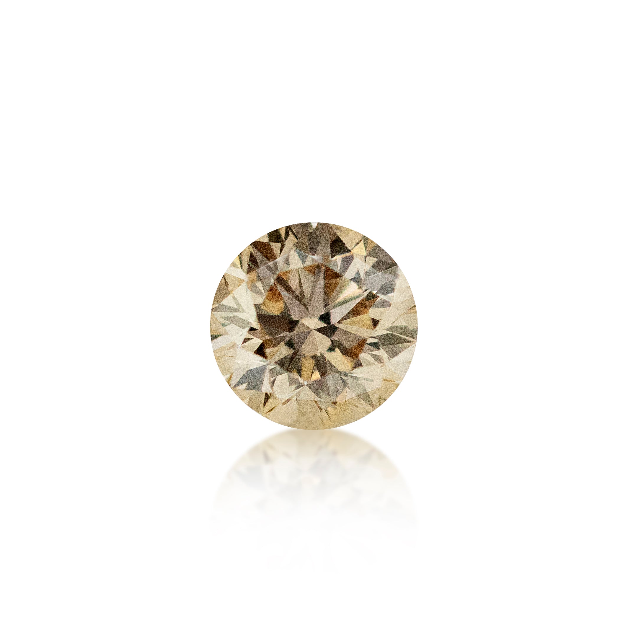 0.70ct Argyle Champagne Round Brilliant Cut C2