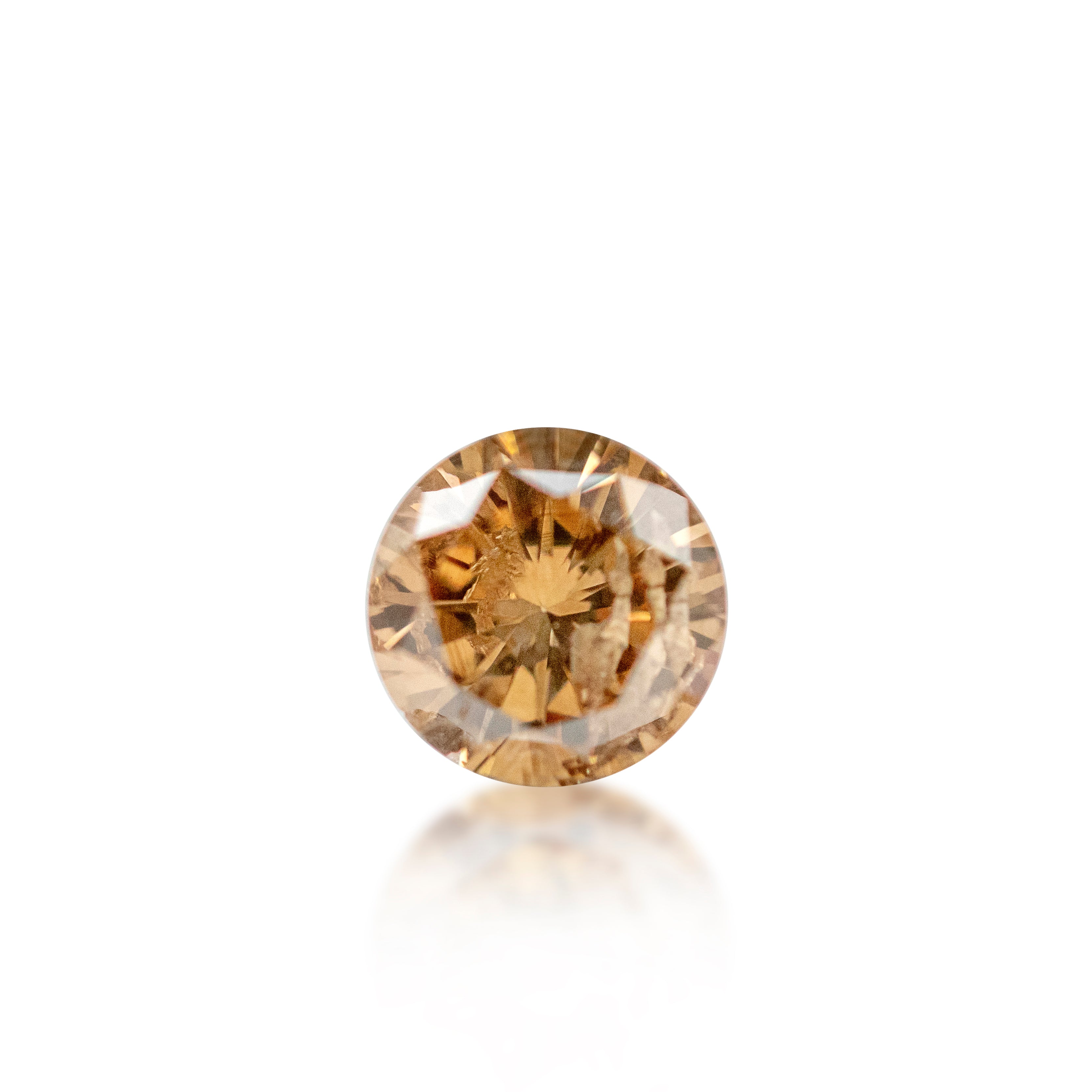 0.74ct Argyle Champagne Round Brilliant Cut C5