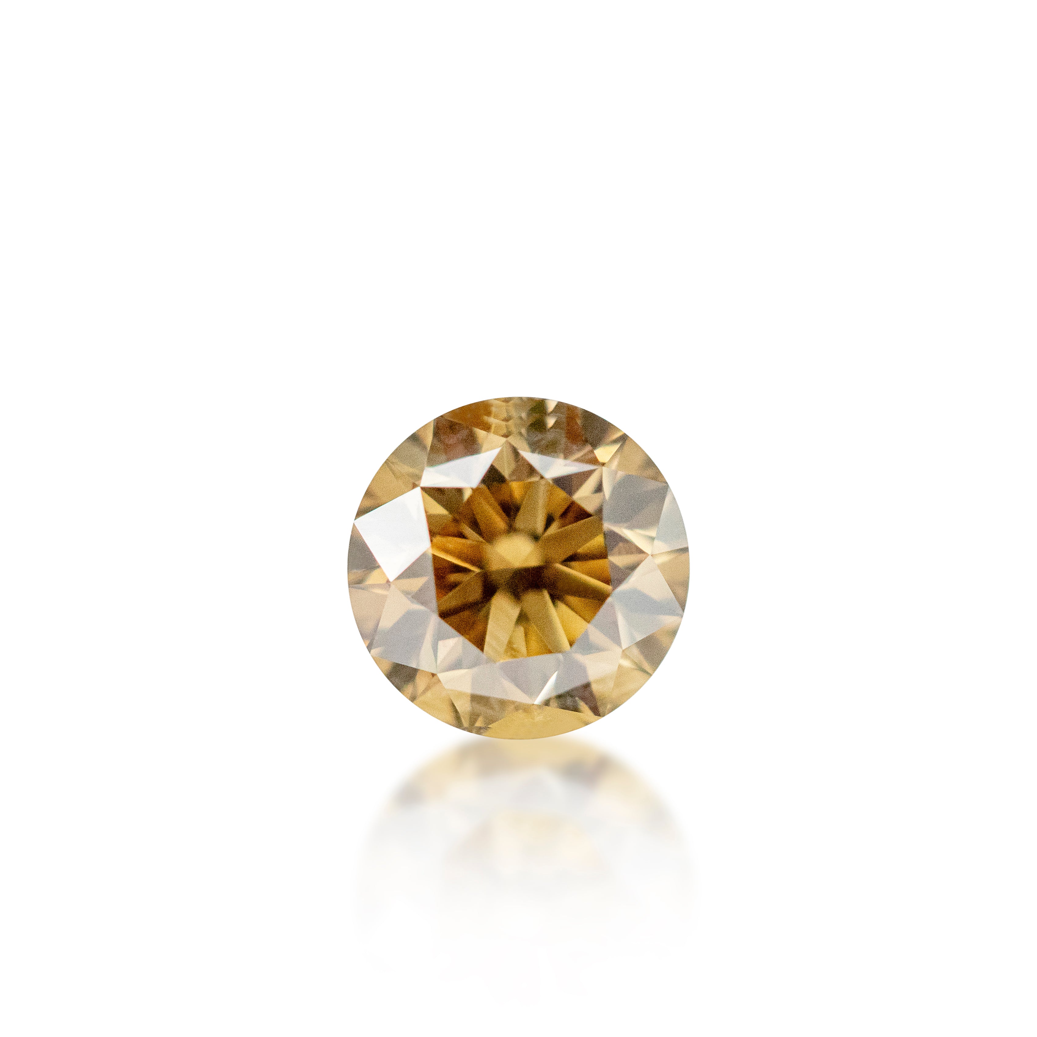 0.74ct Argyle Champagne Round Brilliant Cut C6