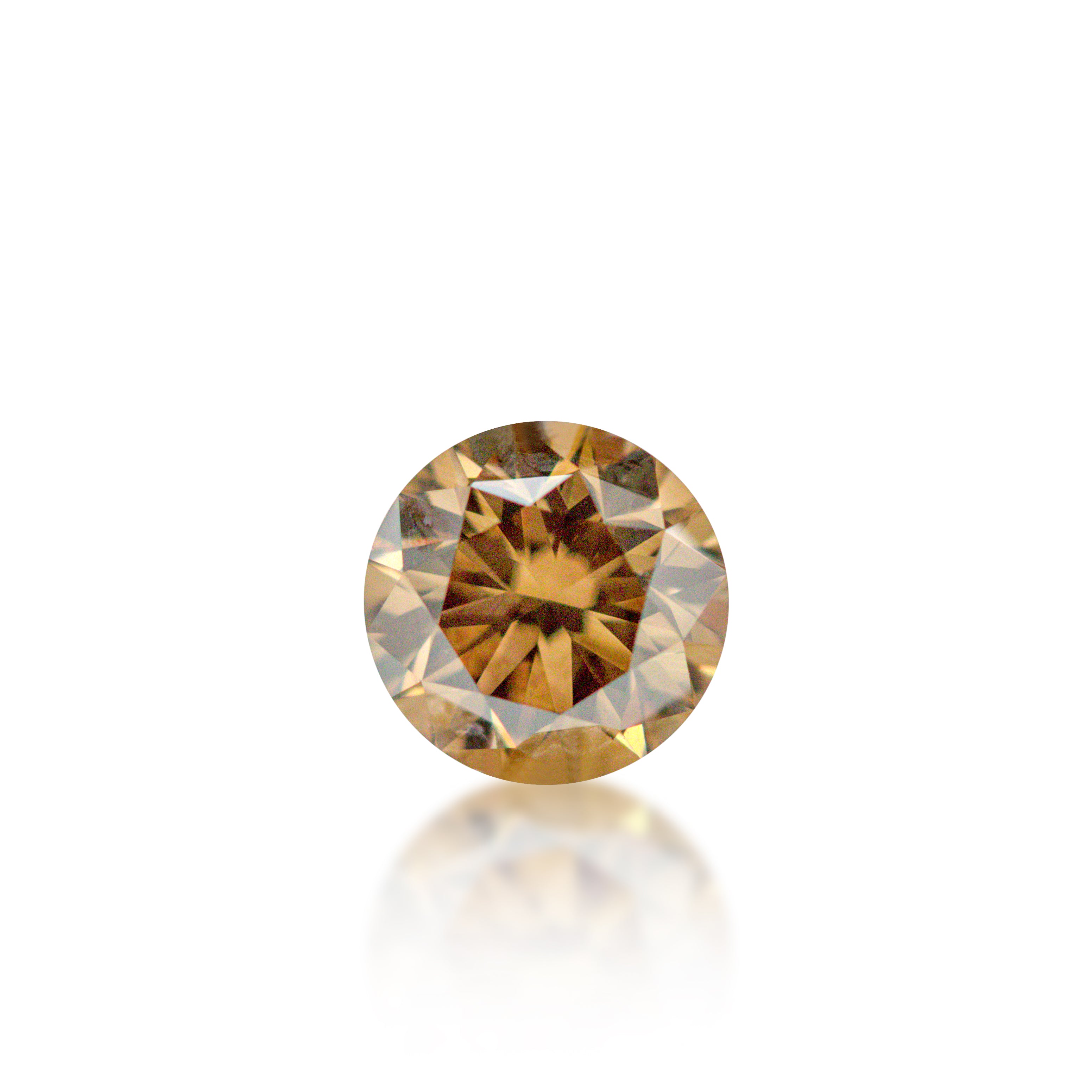 0.76ct Argyle Champagne Round Brilliant Cut C7