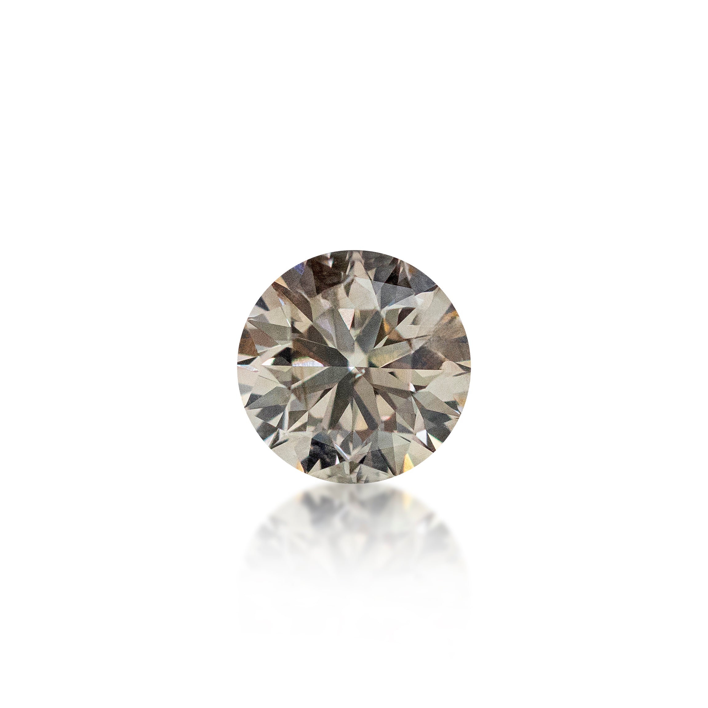 0.82ct Argyle Champagne Round Brilliant Cut C1
