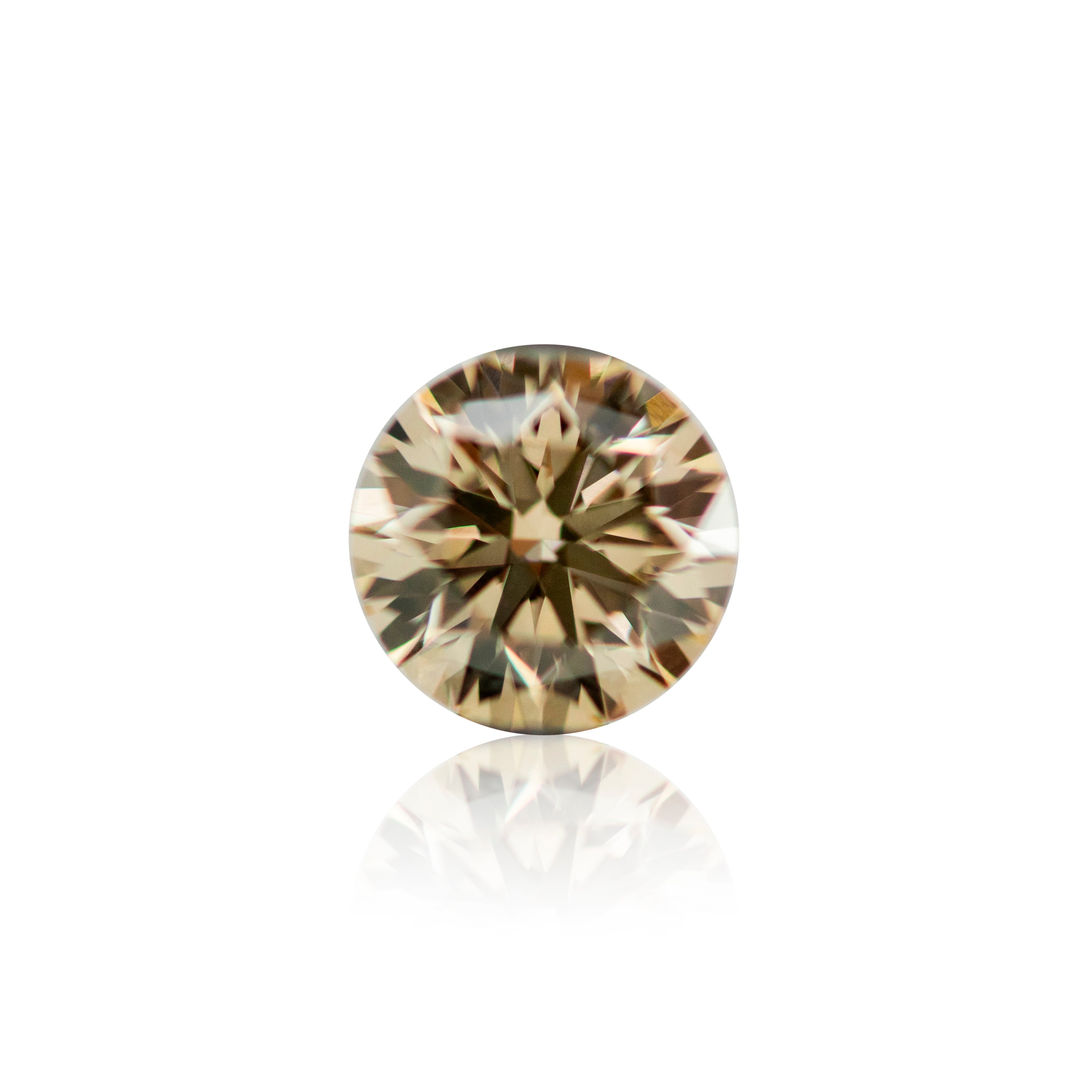0.88ct Argyle Champagne Round Brilliant Cut C3