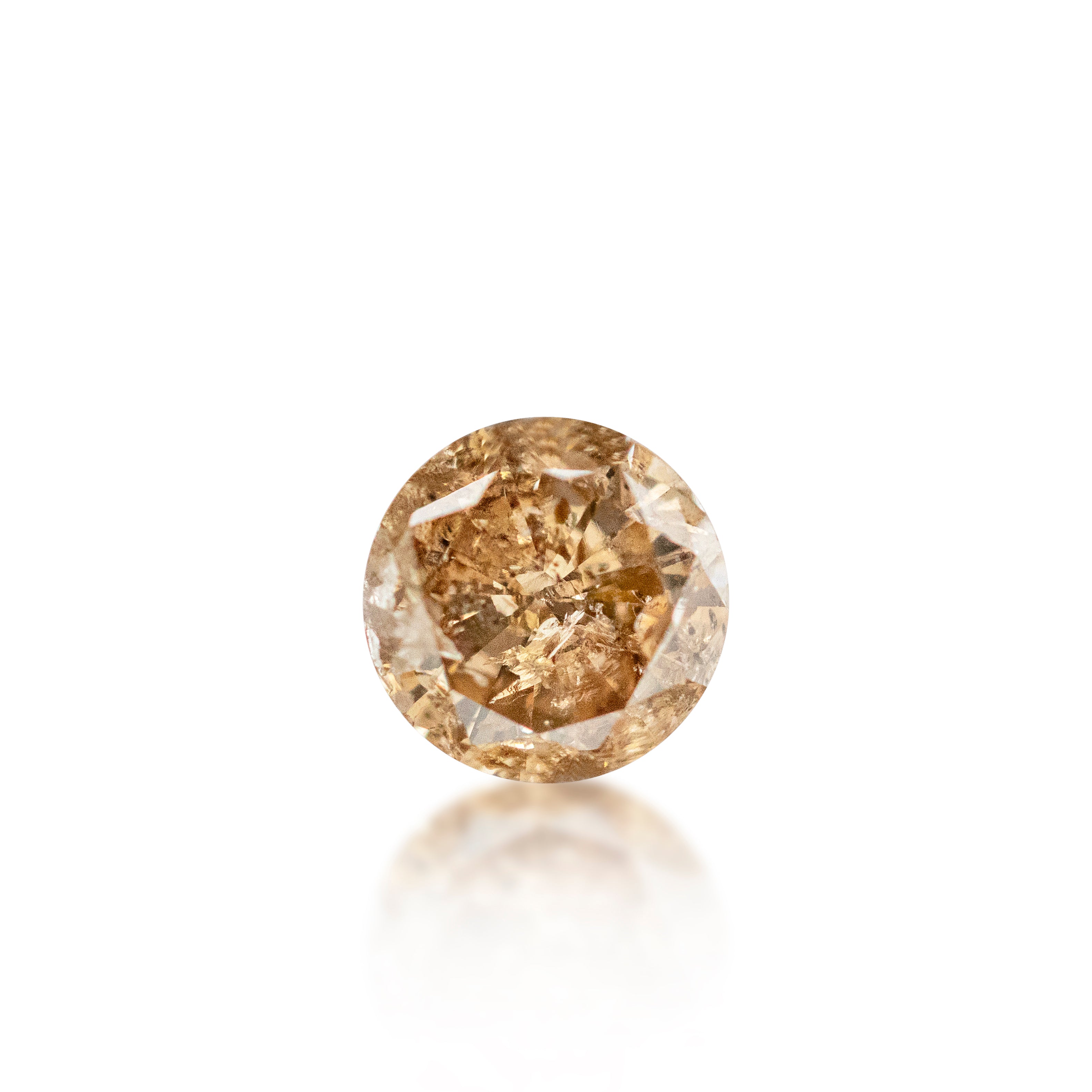 0.90ct Argyle Champagne Round Brilliant Cut C5
