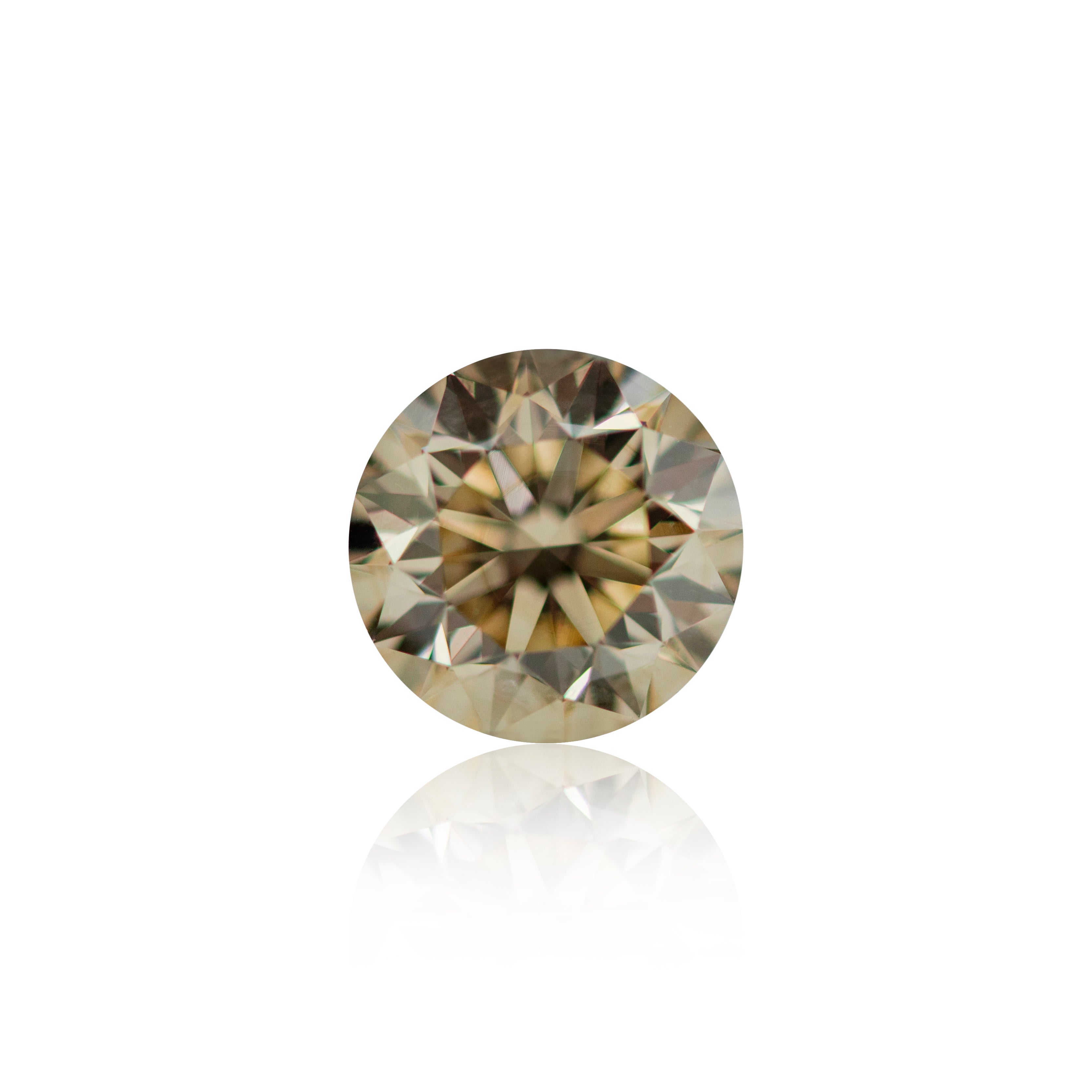0.92ct Argyle Champagne Round Brilliant Cut C1