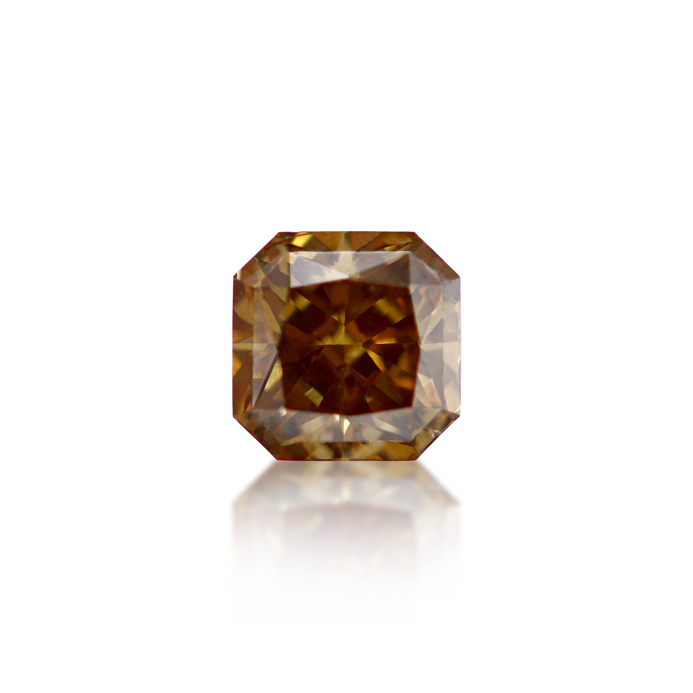 0.70 ct Fancy Deep Brown Radiant Cut