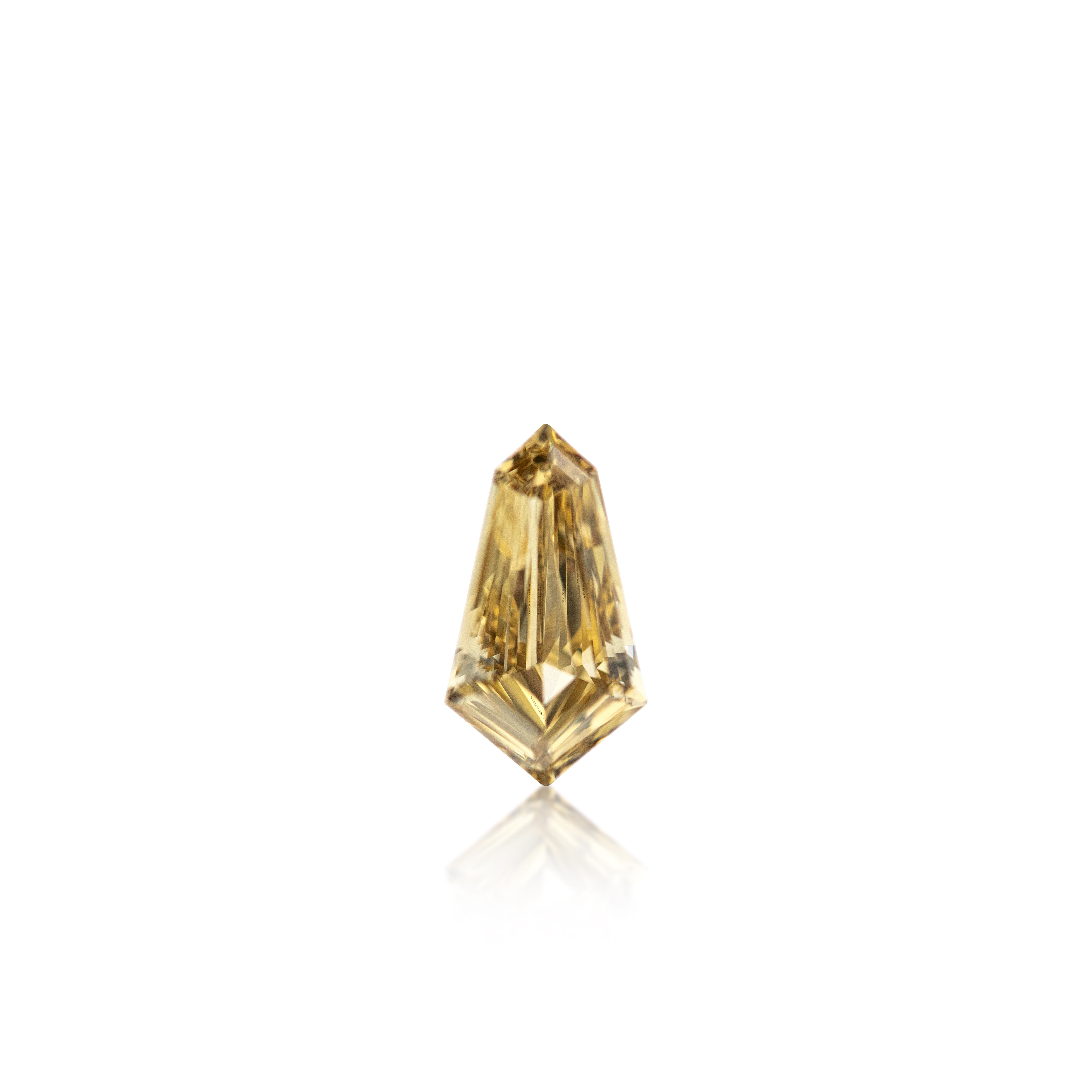 2.51 ct Argyle Champagne Shield Cut