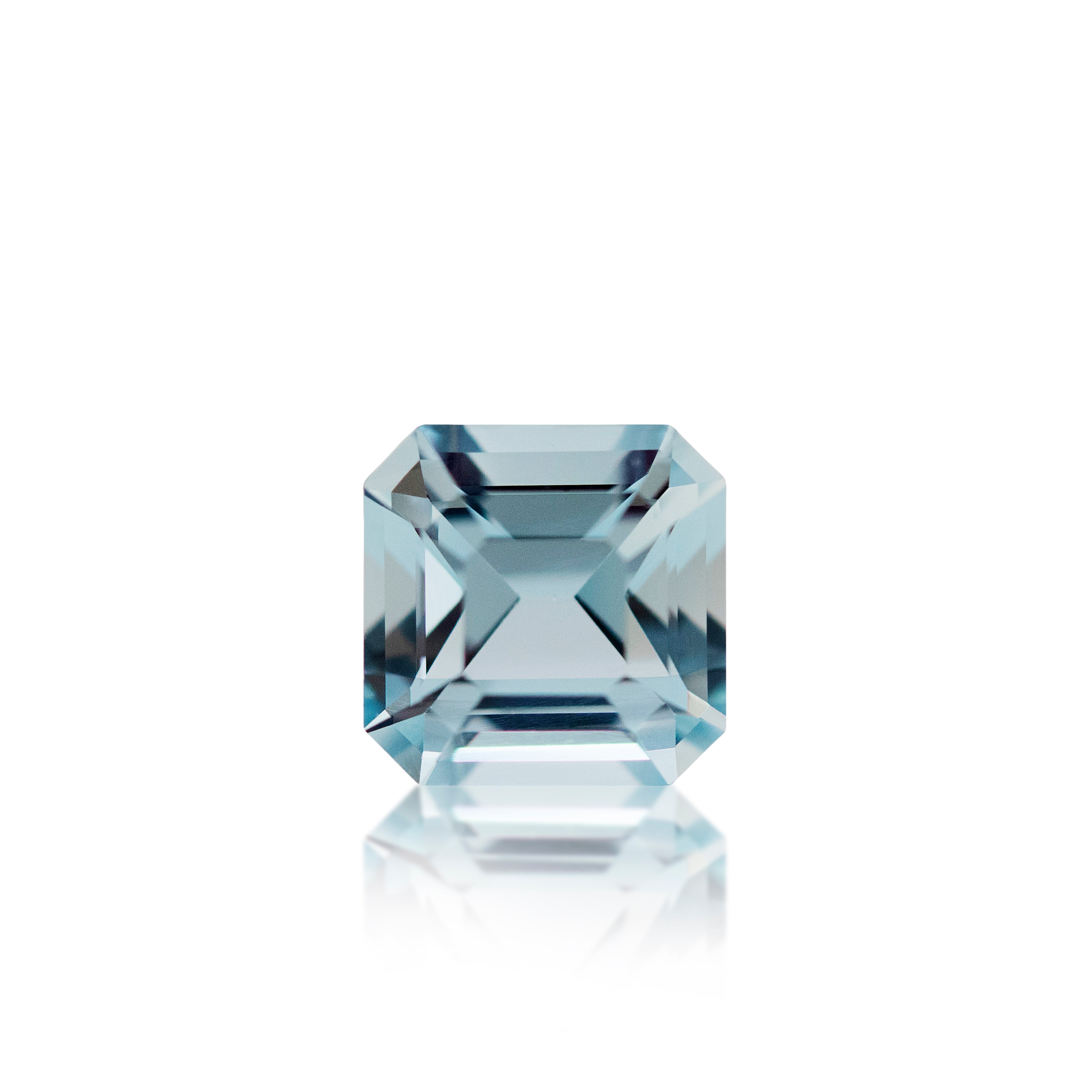 1.63 ct Light Blue Emerald Cut Aquamarine