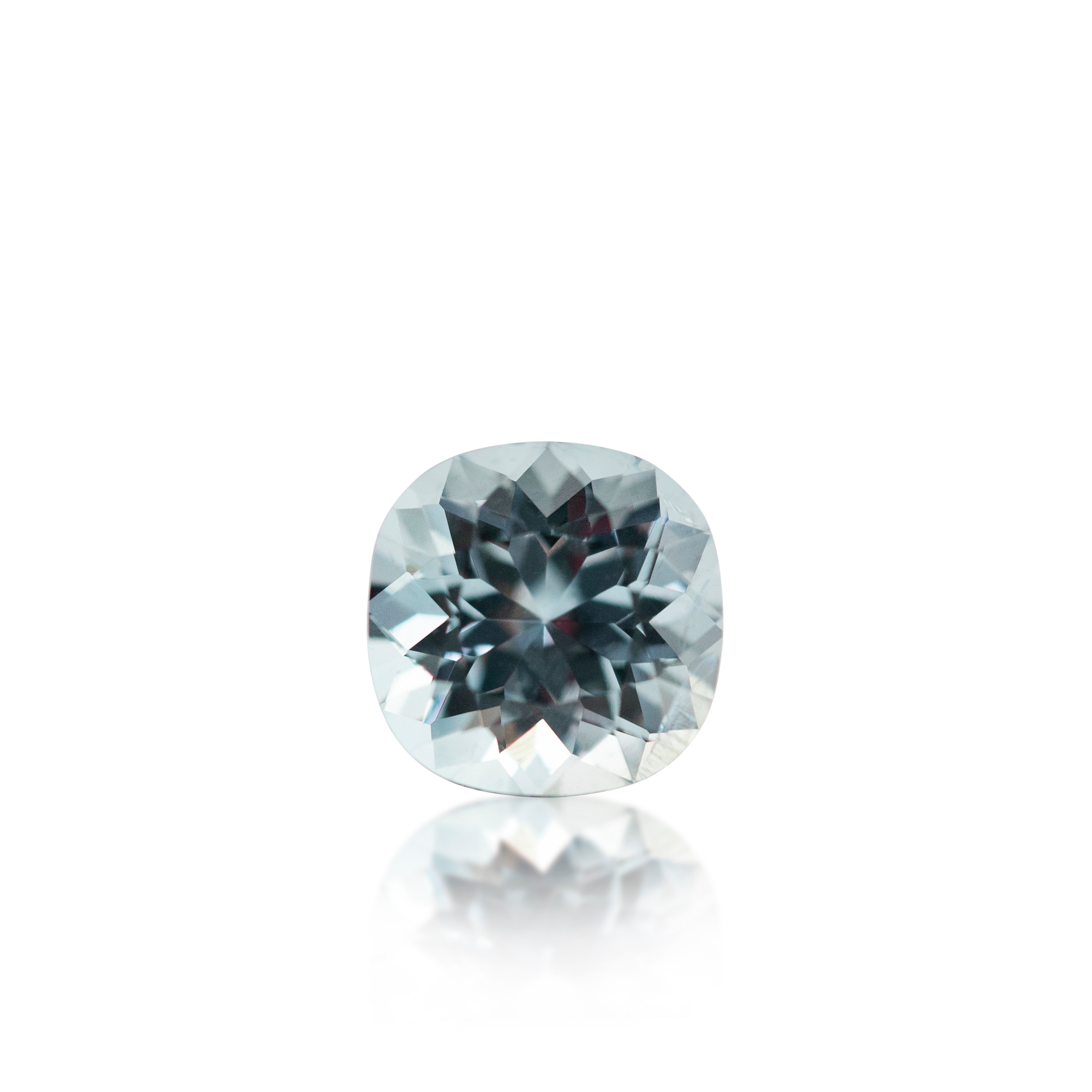 1.76 ct Light Blue Cushion Cut Aquamarine