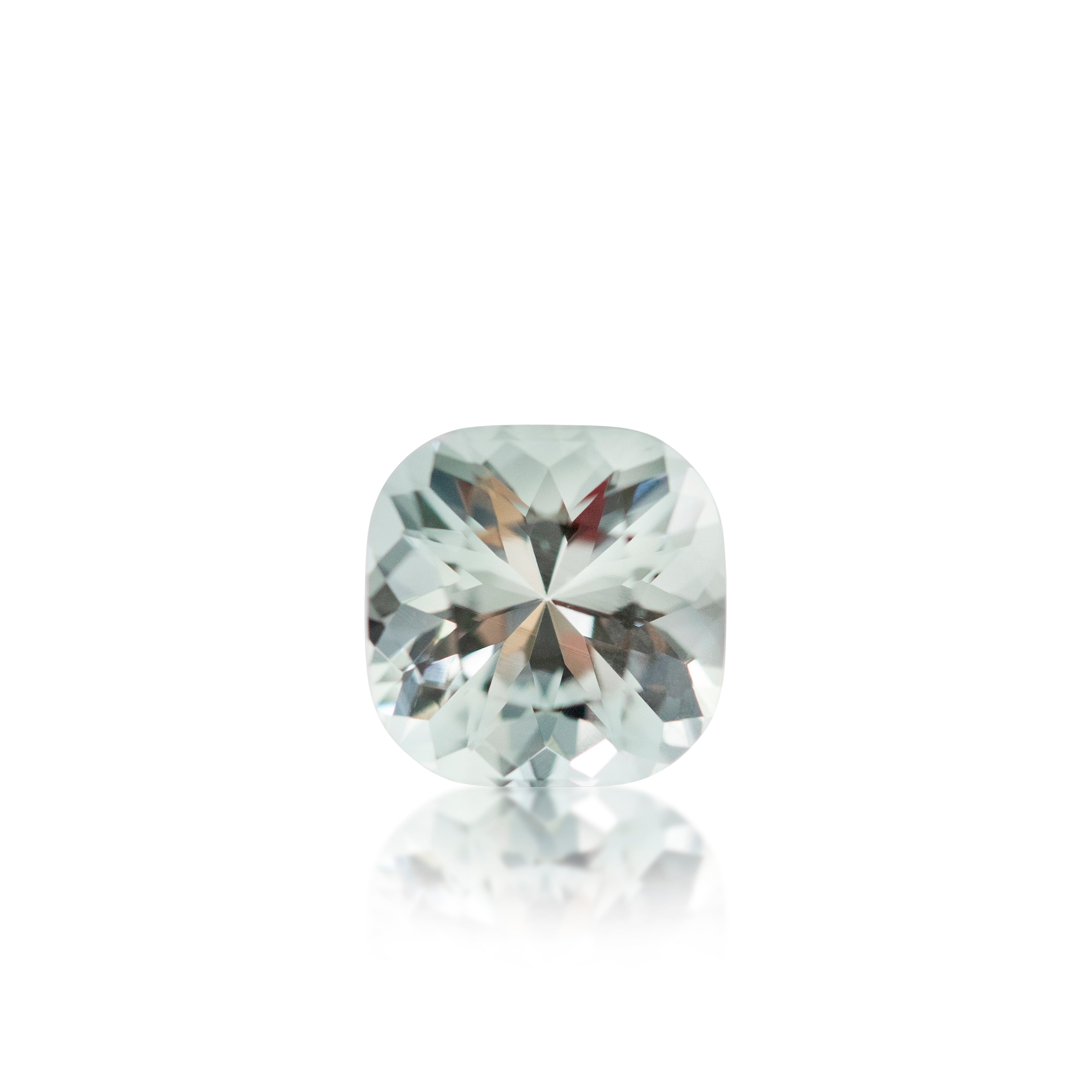 2.52 ct Light Blue Cushion Cut Aquamarine