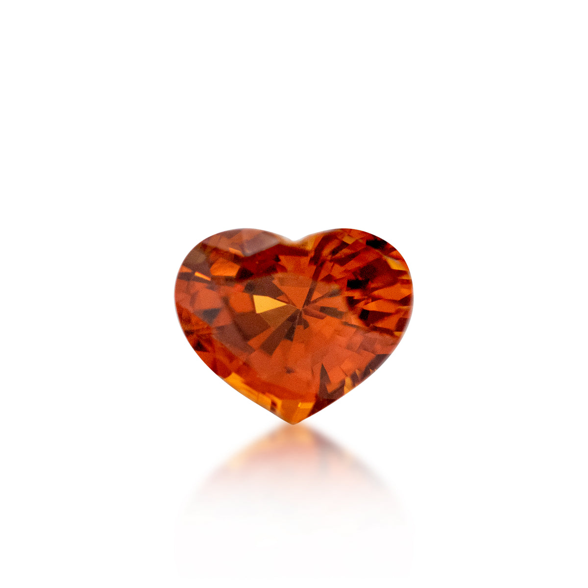 1.09 ct Spessartite ganet ornage heart shape 