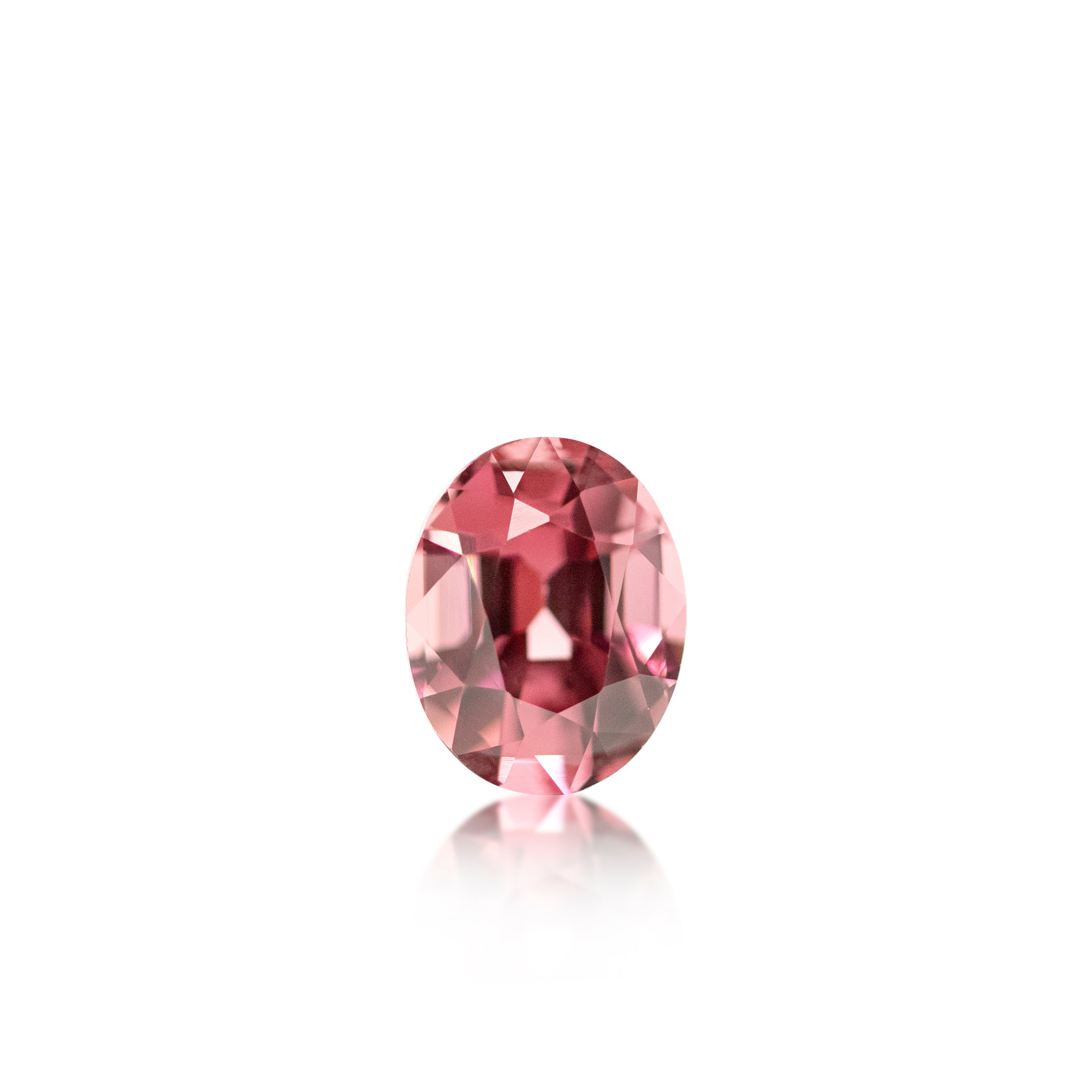 1.89ct Pinkish Red Garnet Oval Cut