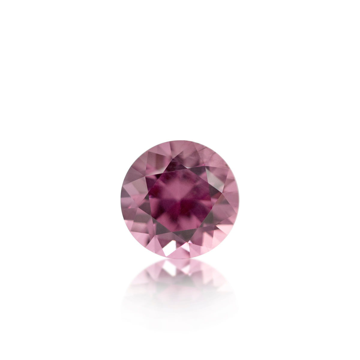 2.00ct Raspberry pink Round Brilliant Cut Garnet
