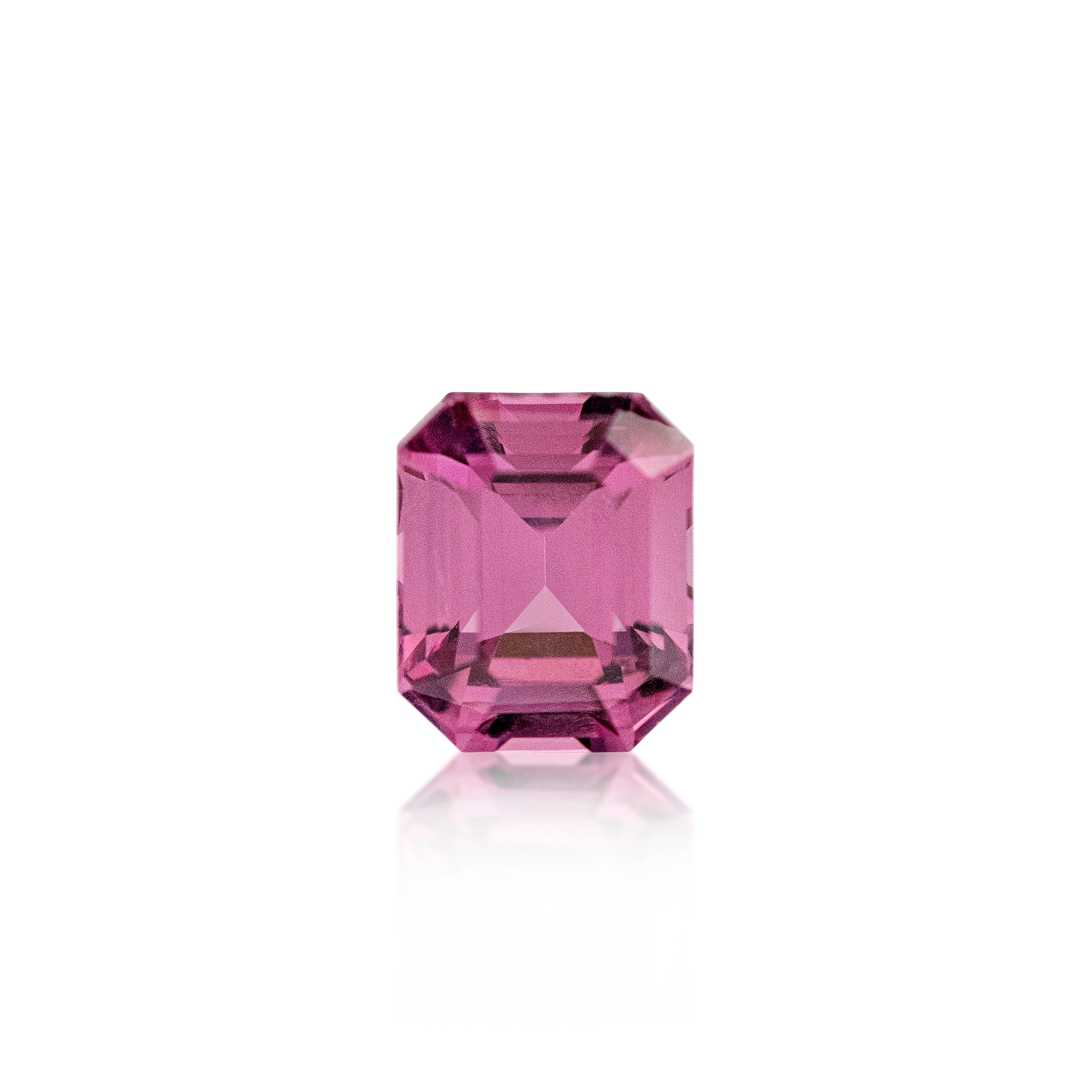 2.14 ct Emerald Cut Malaya Garnet
