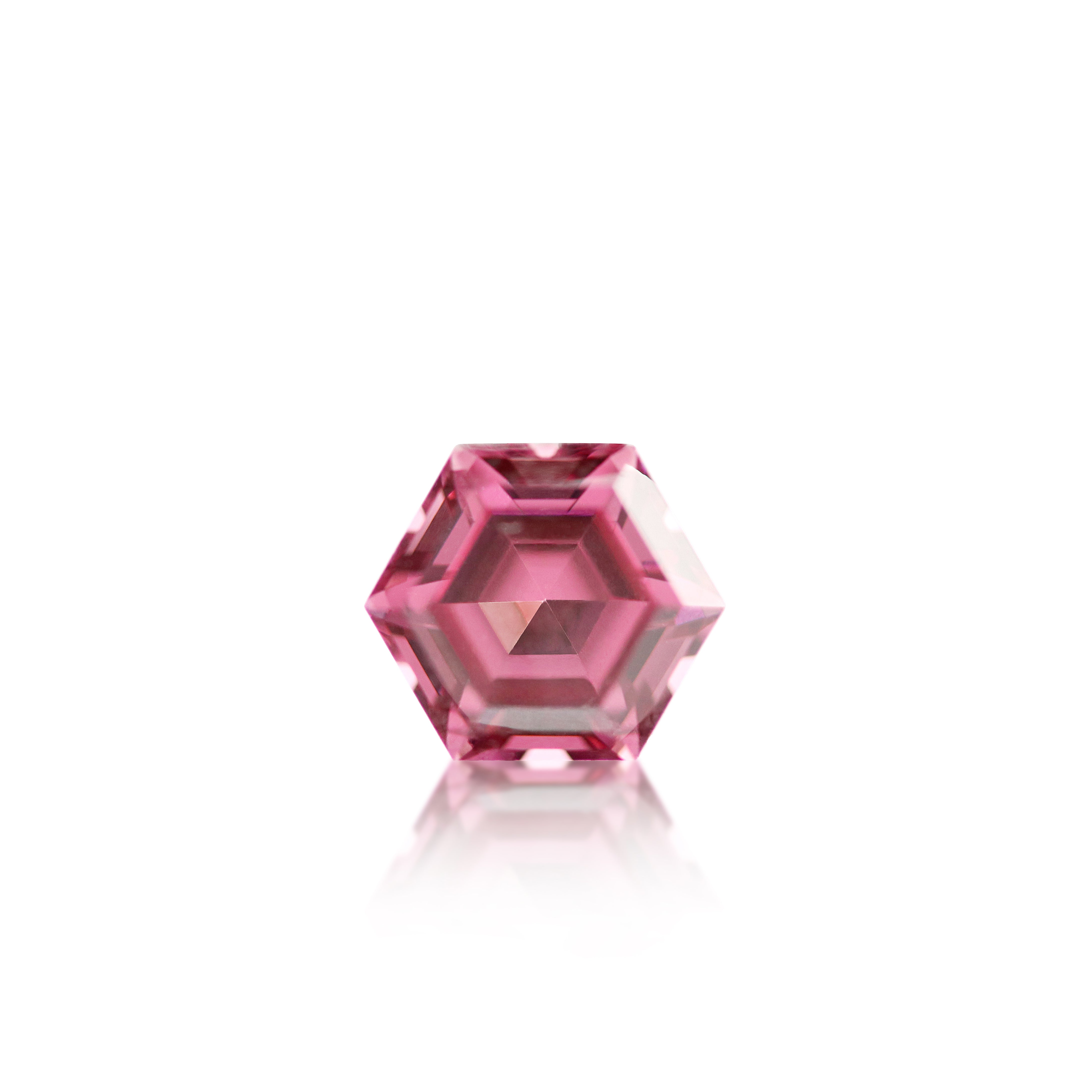 2.23ct Raspberry pink Hexagonal Cut Garnet