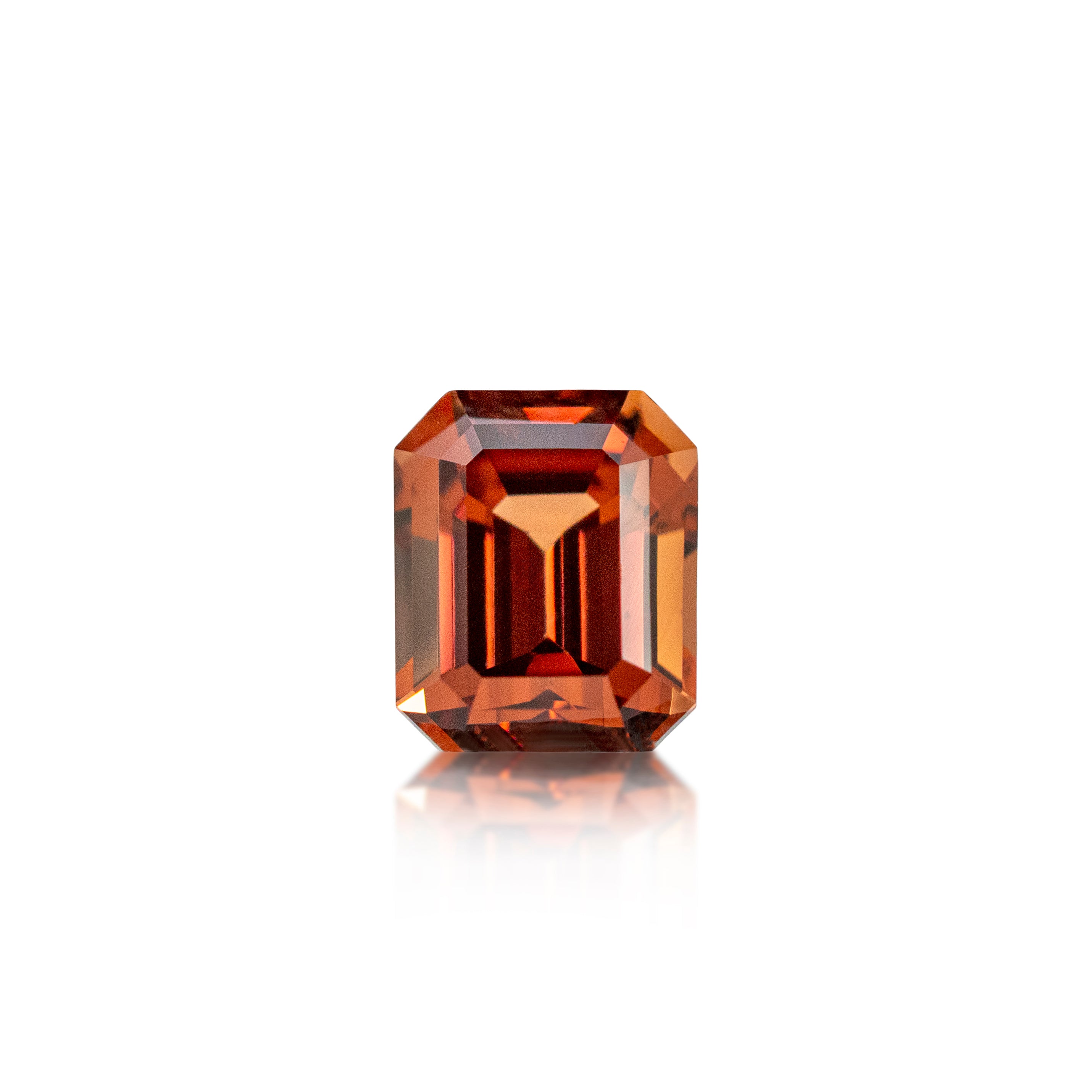 2.39 ct Emerald Cut Malaya Garnet