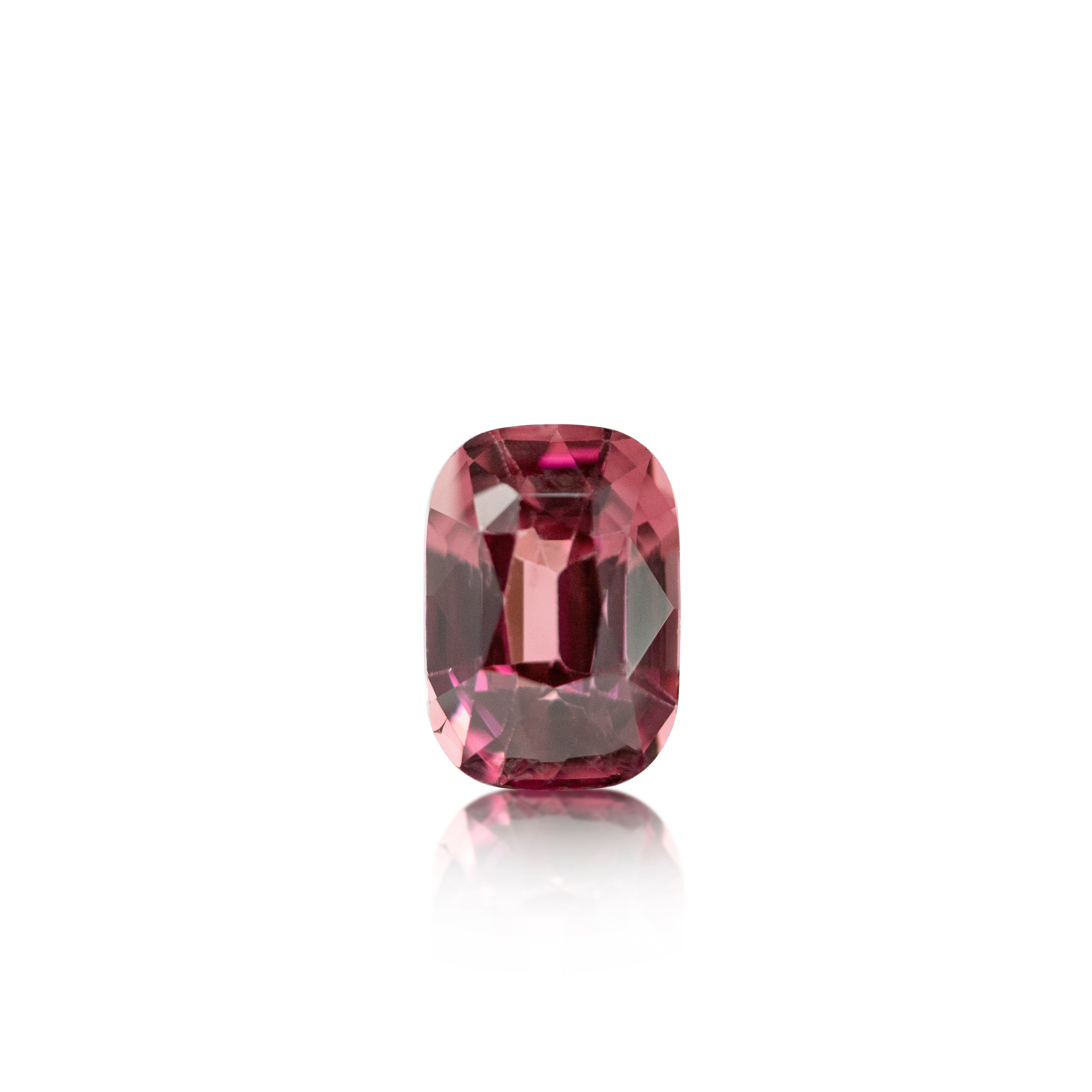 2.74 ct Pinkish Red Garnet Cushion Cut