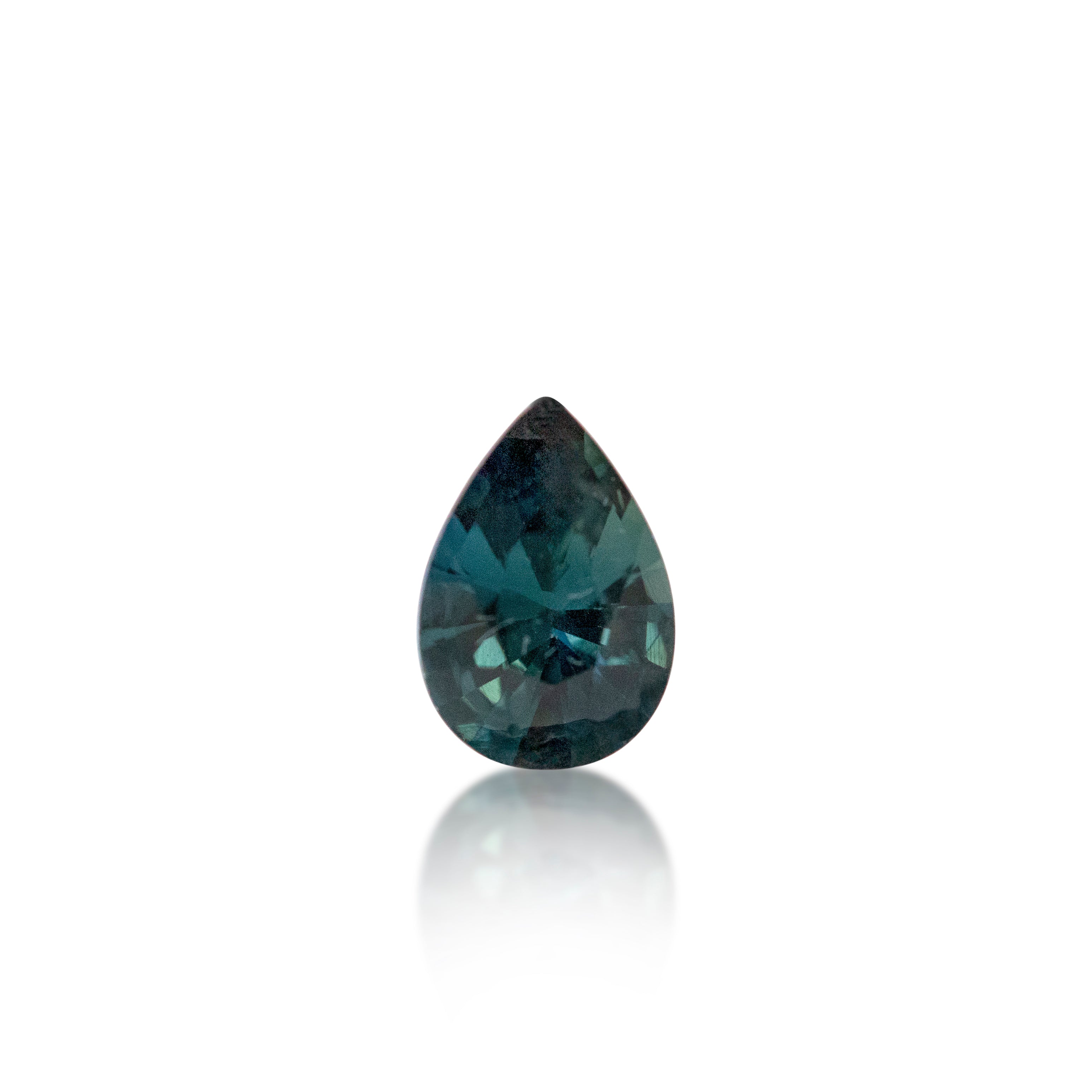 0.49ct Australian Parti Sapphire Pear Cut