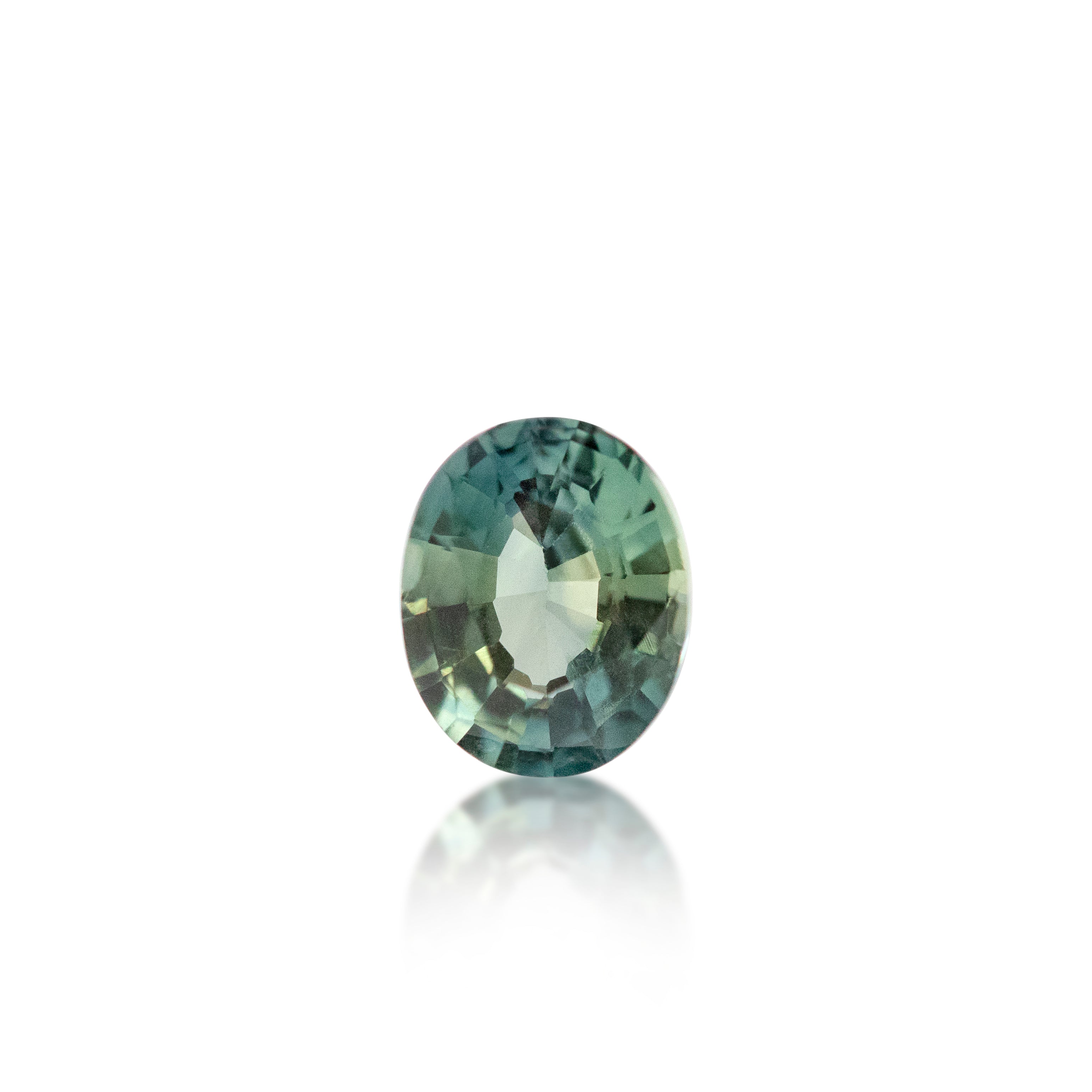 0.70ct Australian Parti Sapphire Oval Cut