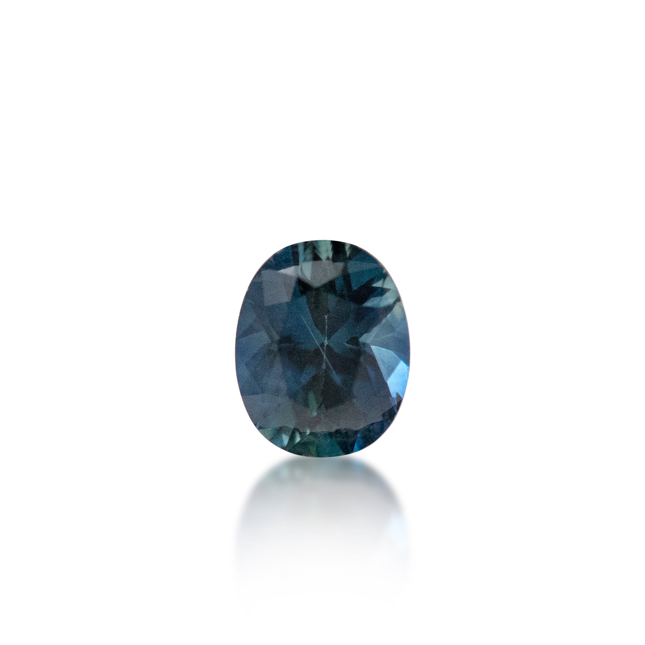 0.79ct Australian Parti Sapphire Oval Cut
