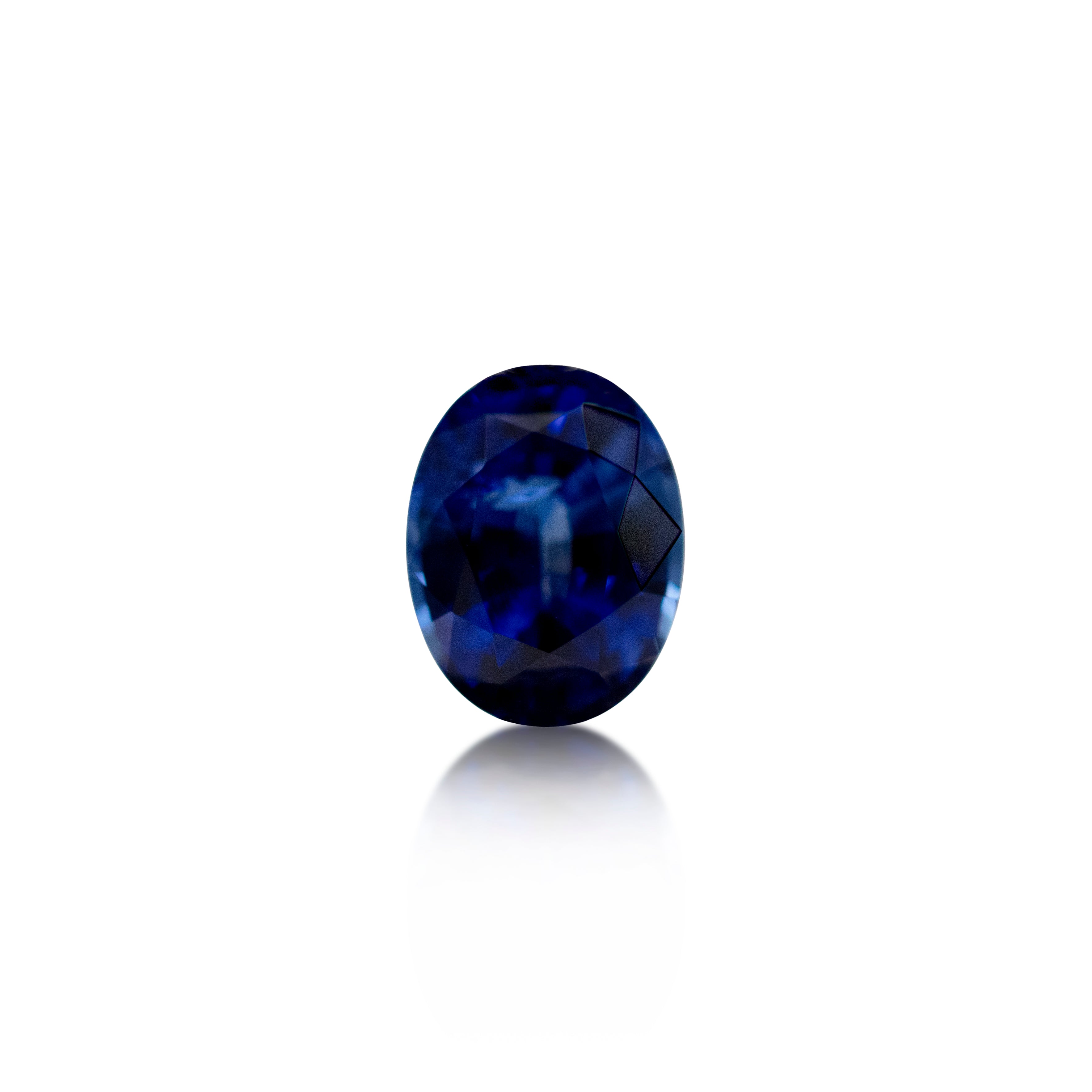 0.91 ct Blue Oval Cut