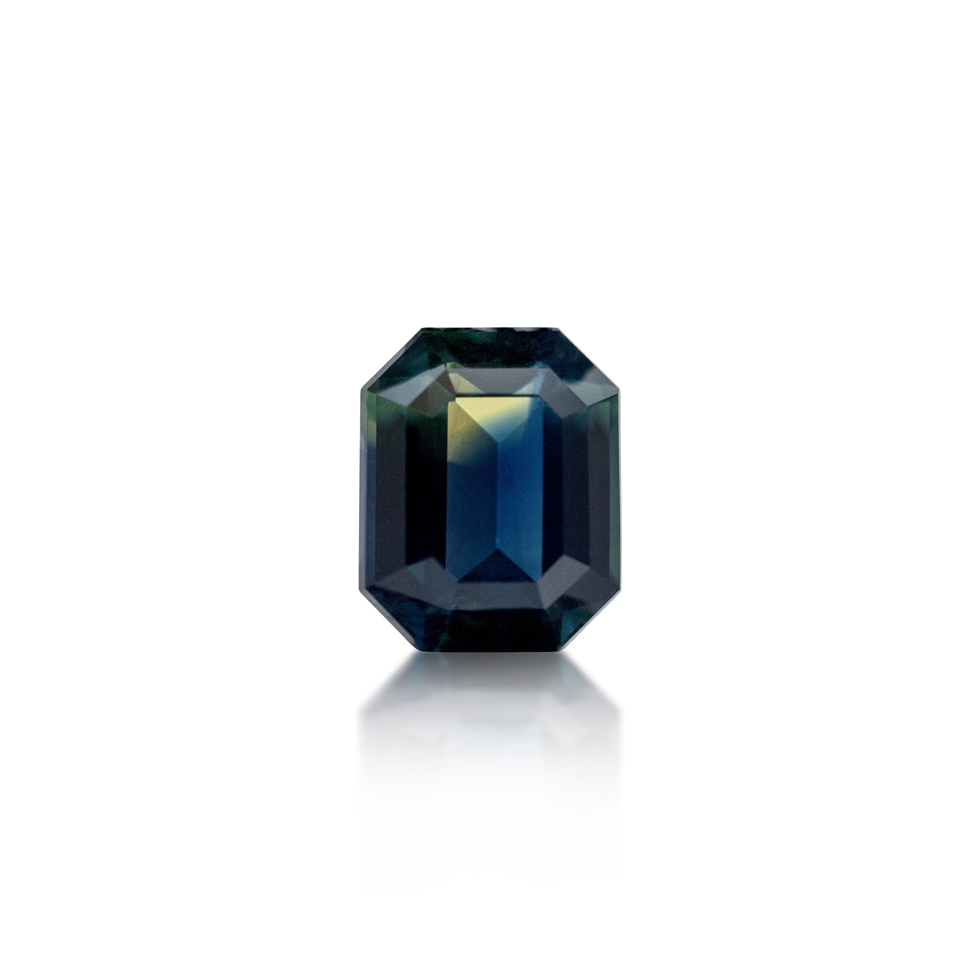 0.97 ct Emerald Cut Parti-Sapphire