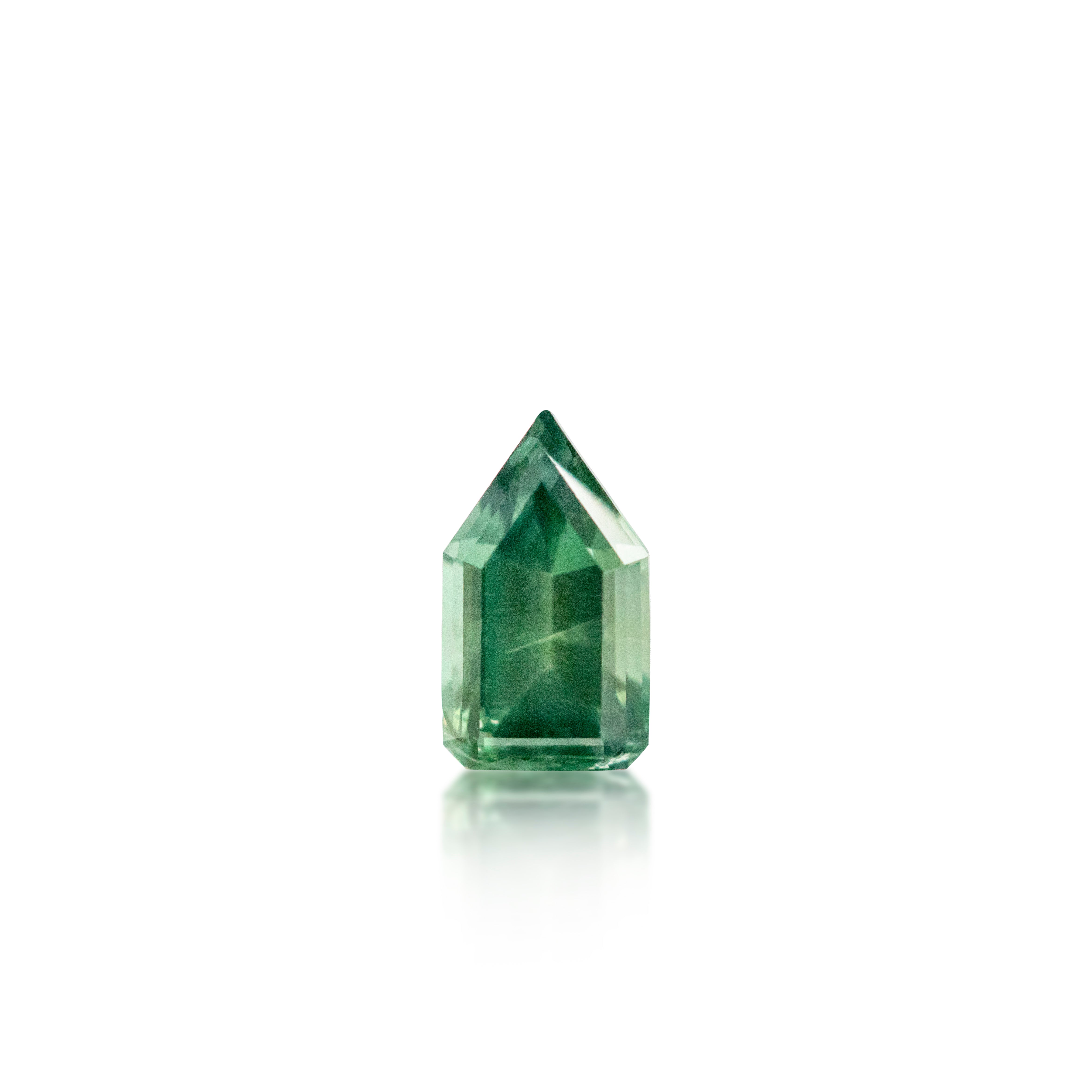 0.98 ct Australian Green Sapphire Free Form