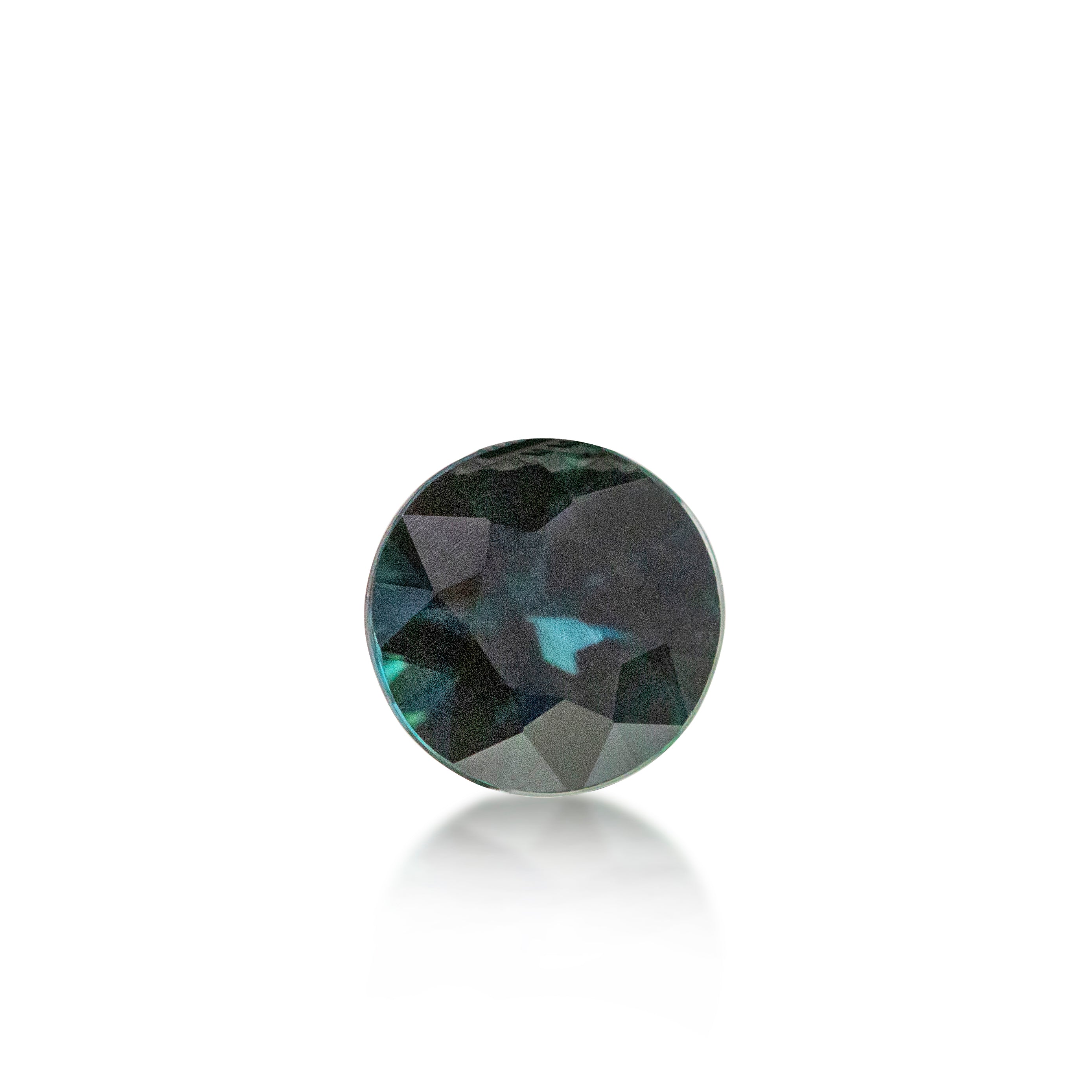 0.99 ct Australian Blue/Green Sapphire Round Cut