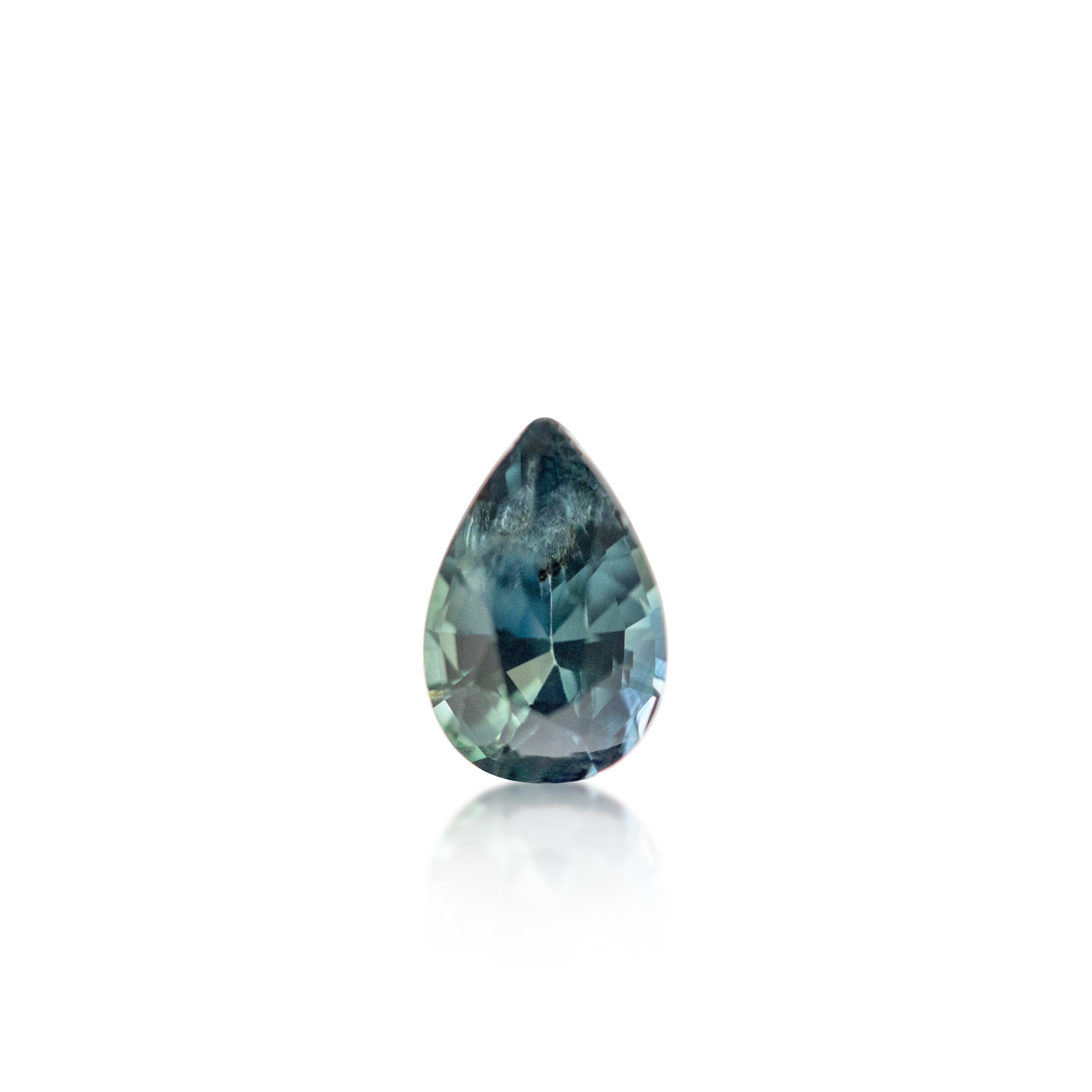 1.04 ct Australian Blue/Green Sapphire Pear Cut