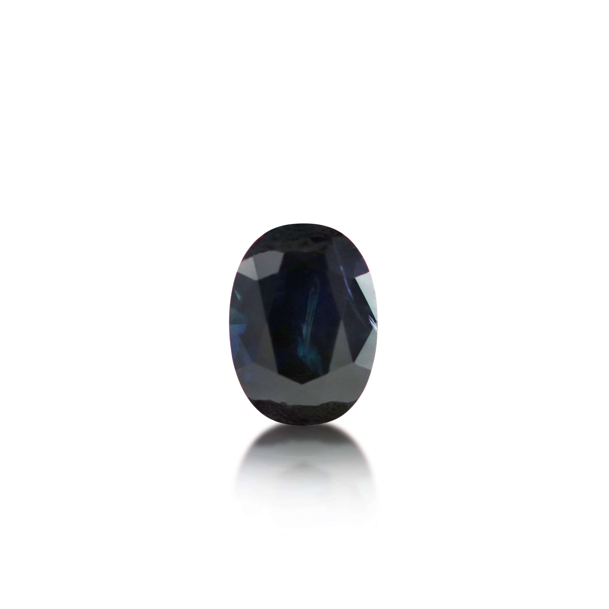 1.08 ct Deep Blue Australian Sapphire Oval Cut