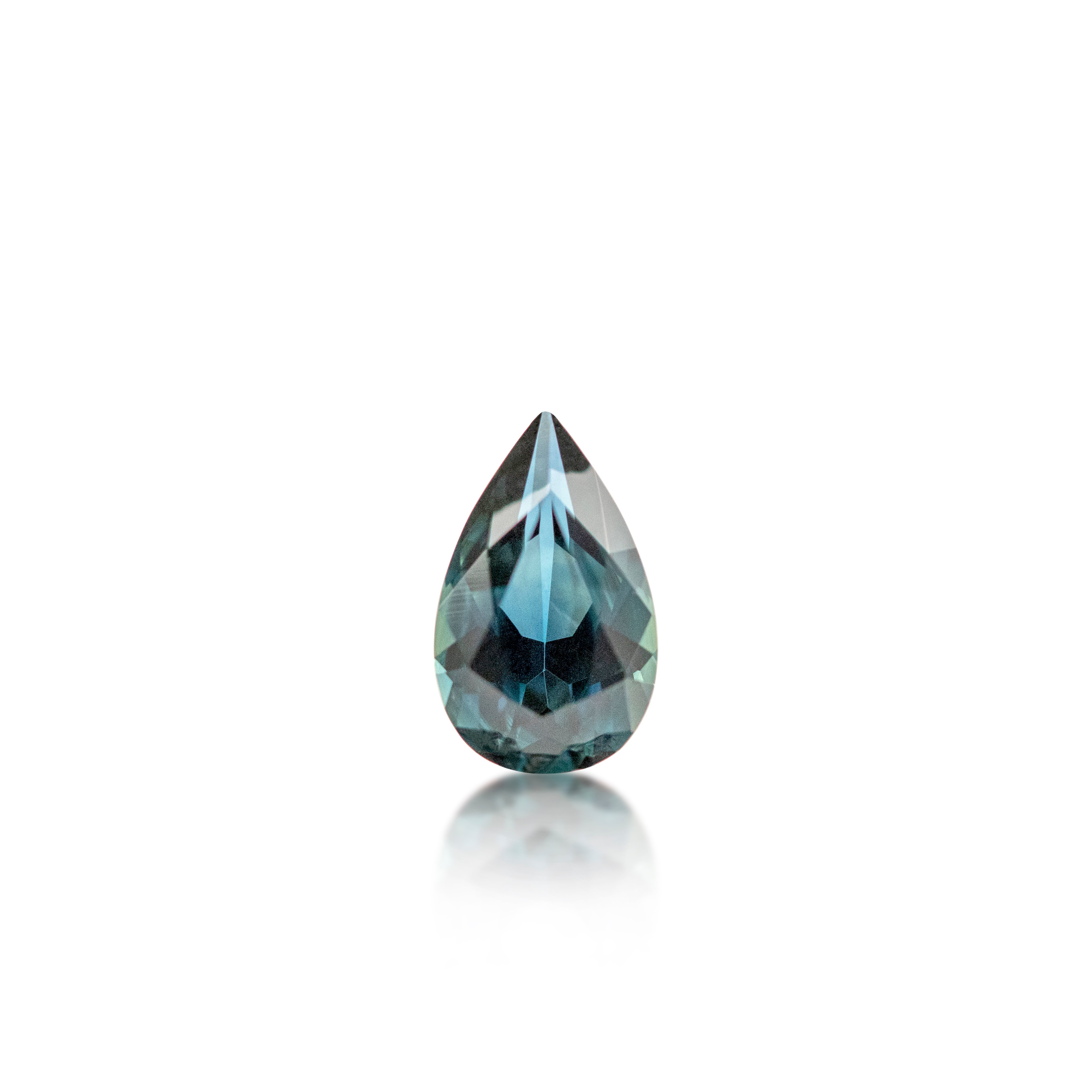 1.09 ct Australian Blue/Green Sapphire Pear Cut