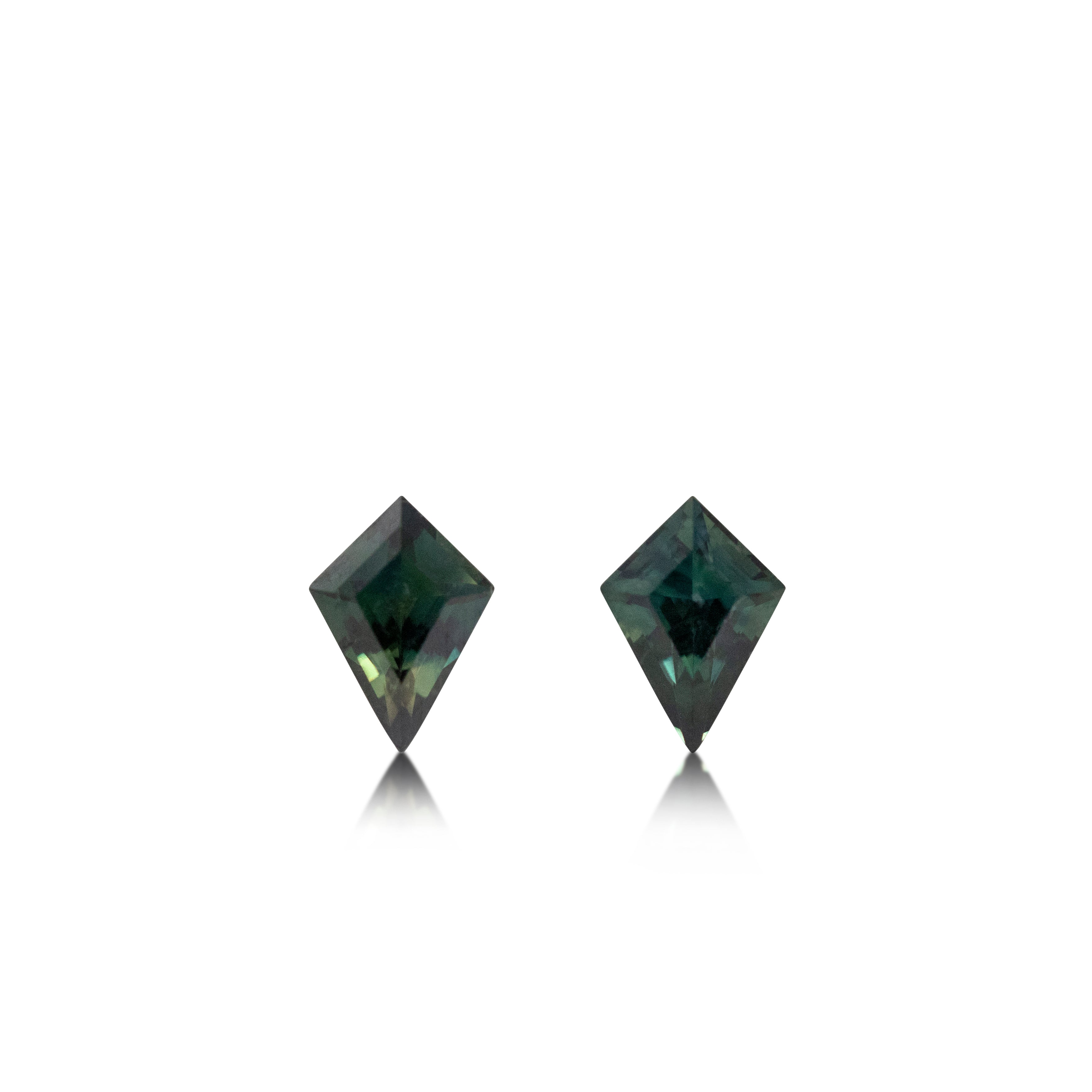 2 = 1.15 ct Parti-Sapphire Kite Cut