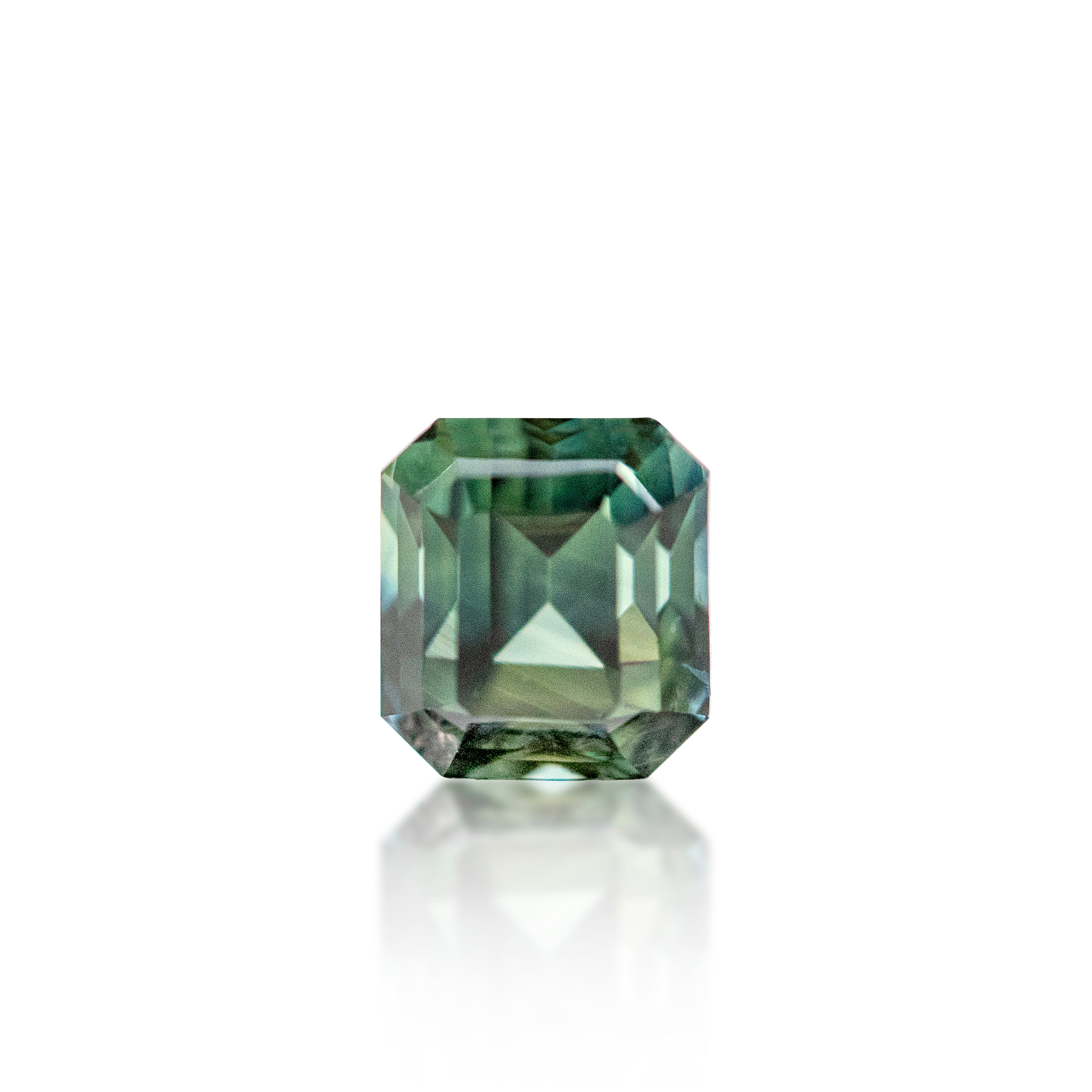 1.21 ct Australian Parti  Sapphire Radiant Cut