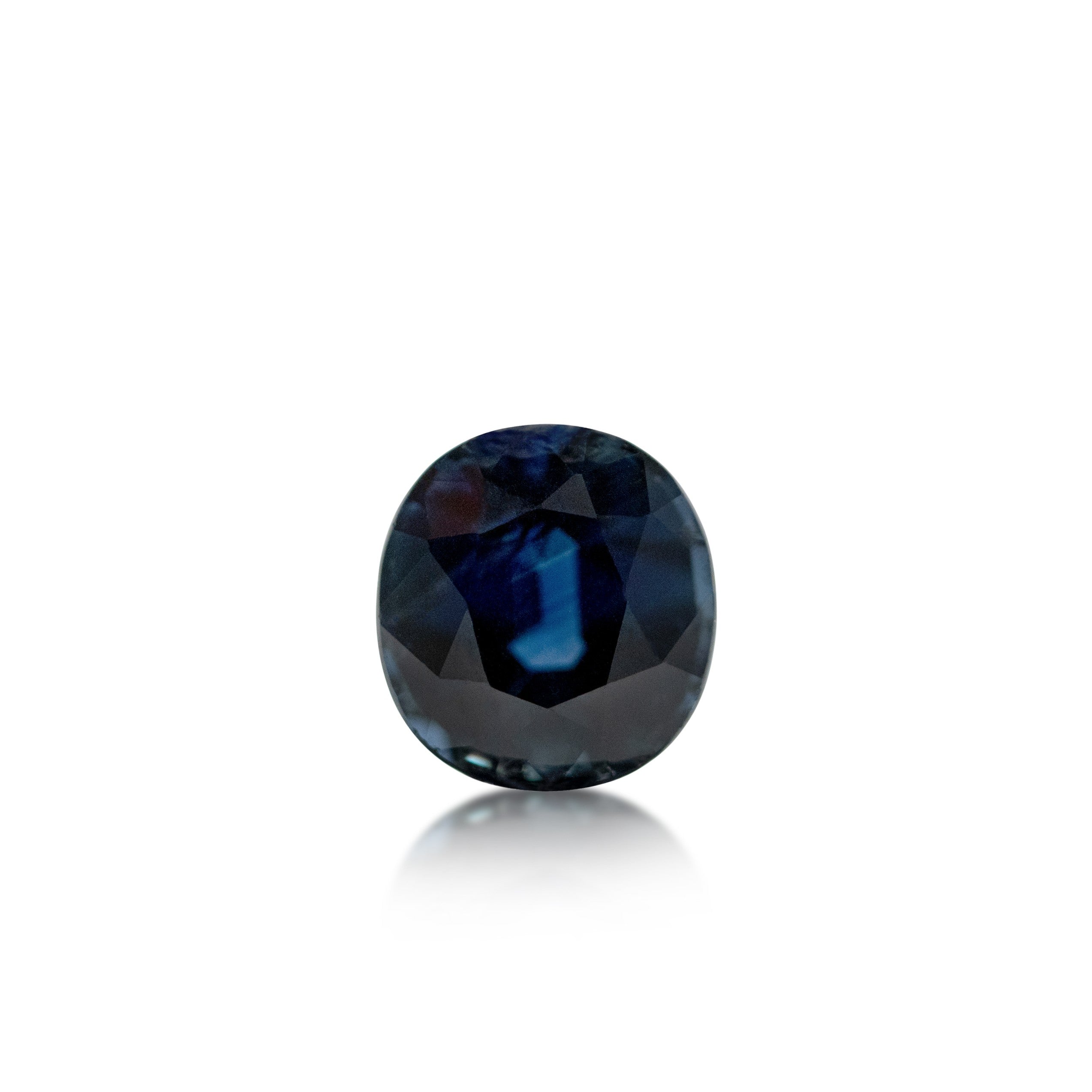 1.59ct Deep Blue Modified Oval cut Australian Sapphire