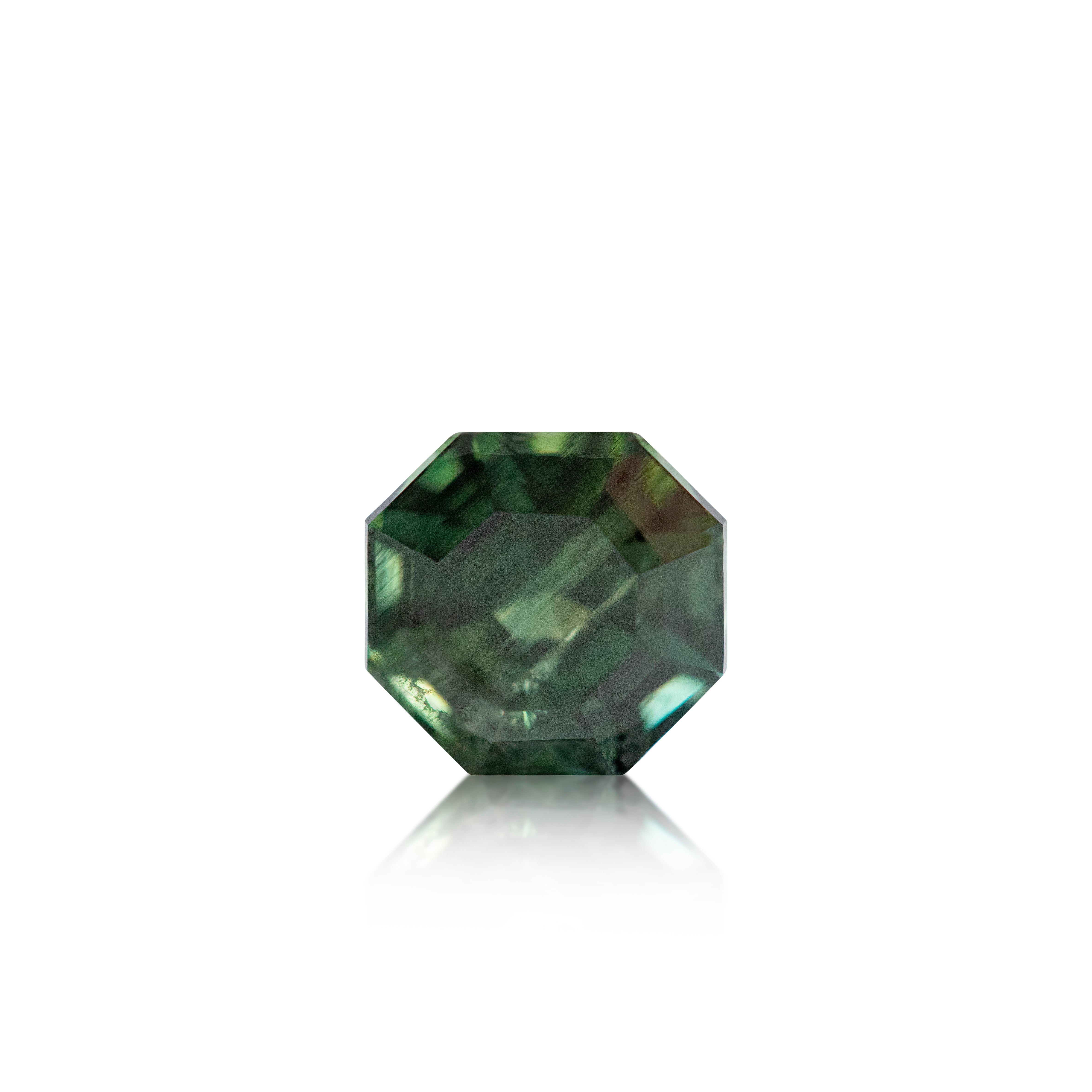 1.63 ct Green Sapphire Octagon Cut