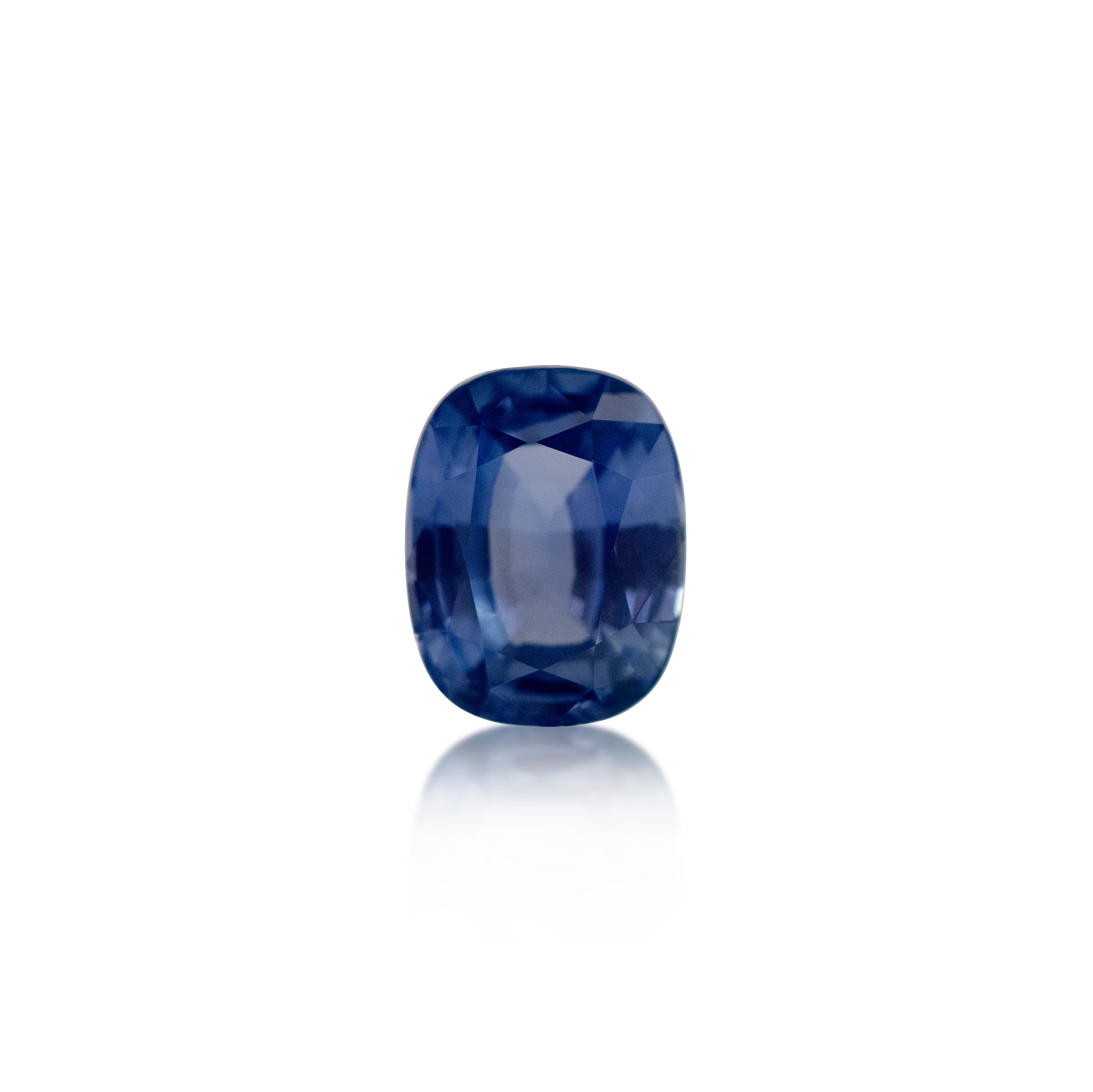 1.72 ct Blue Cushion Cut
