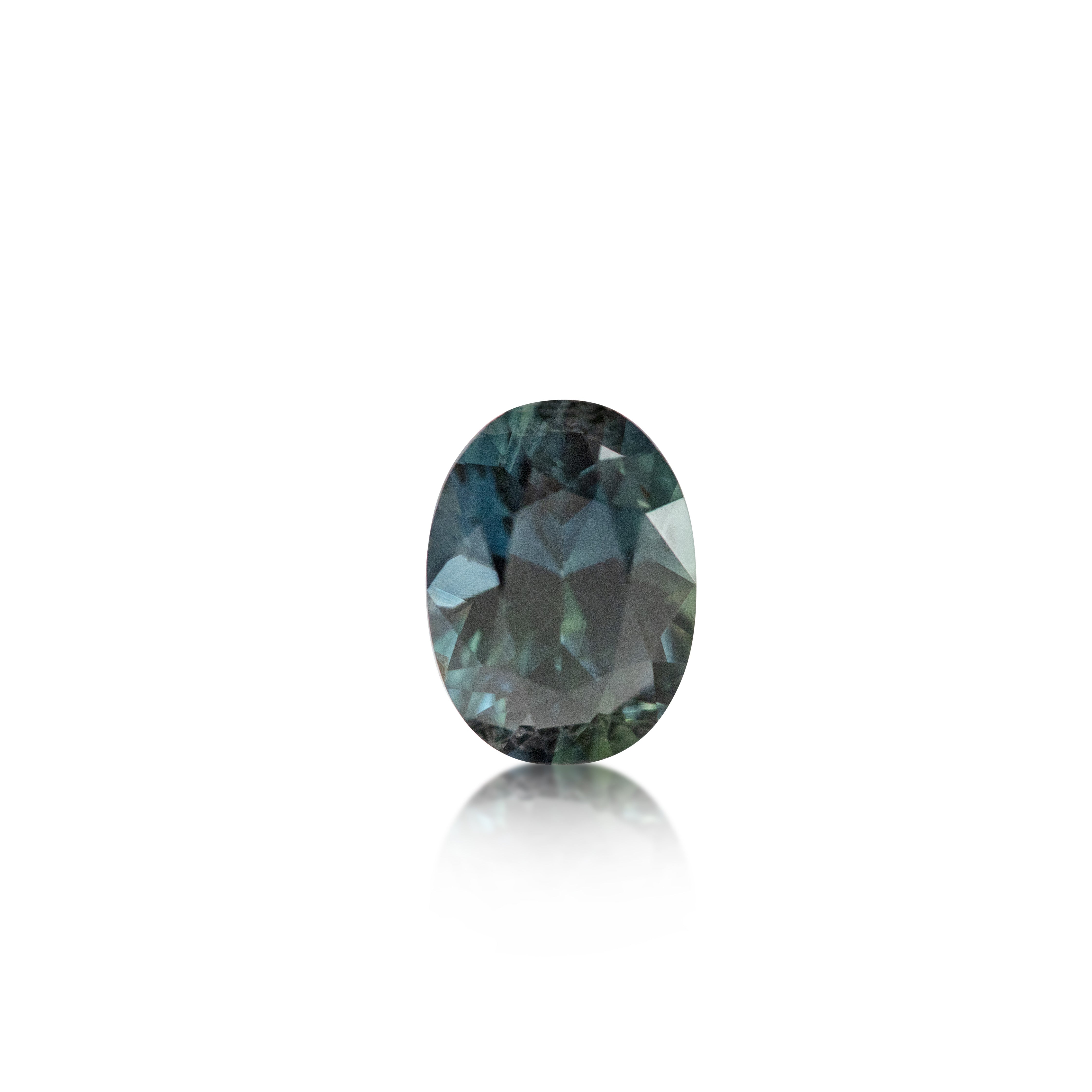 2.26 ct Blue/Green Sapphire Oval Cut