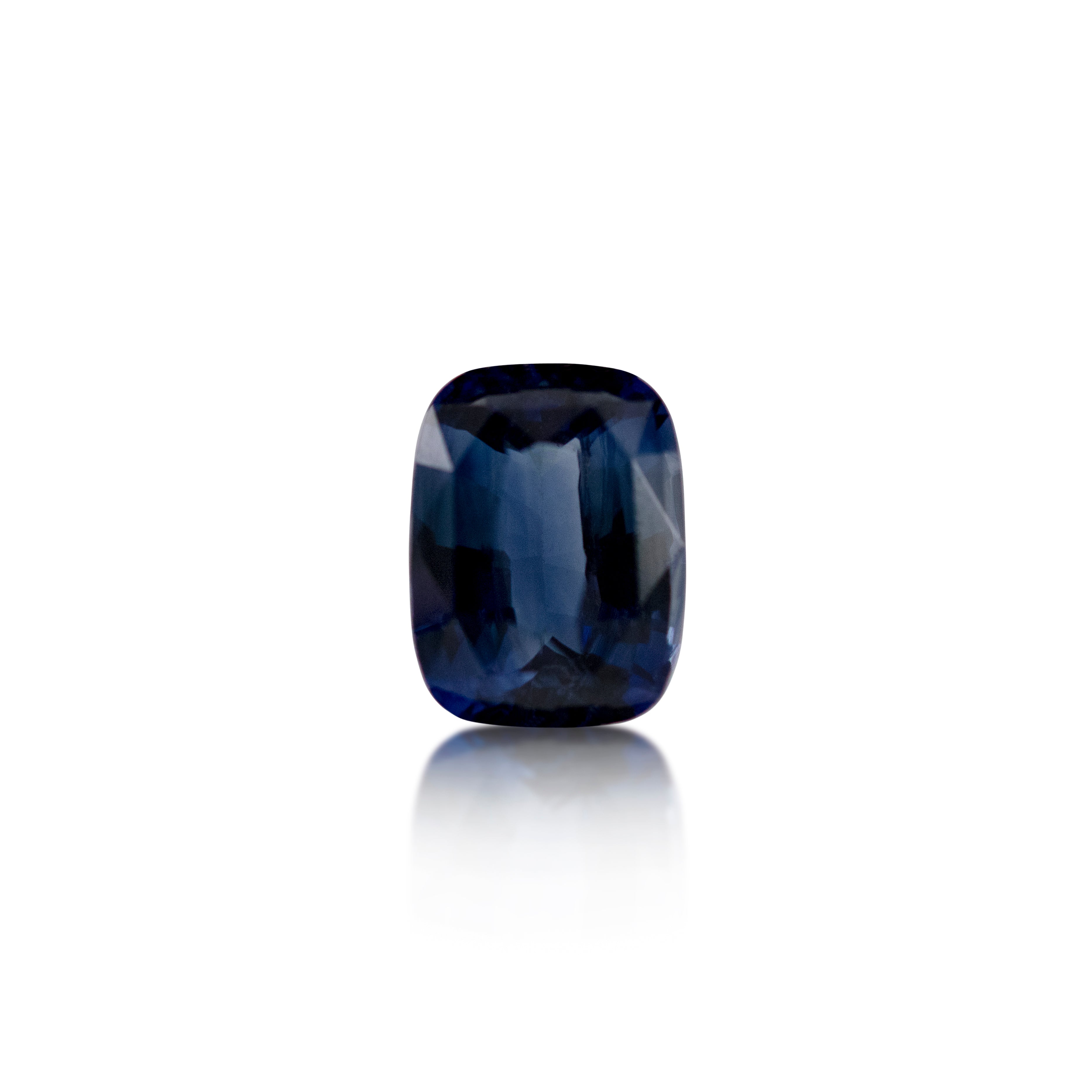 3.00 ct Blue Cushion